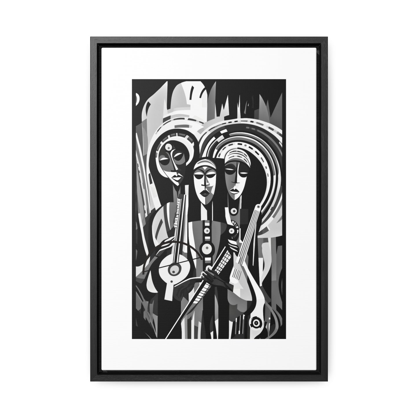 The Masinko Maestro - Framed Canvas b&w Wall Art