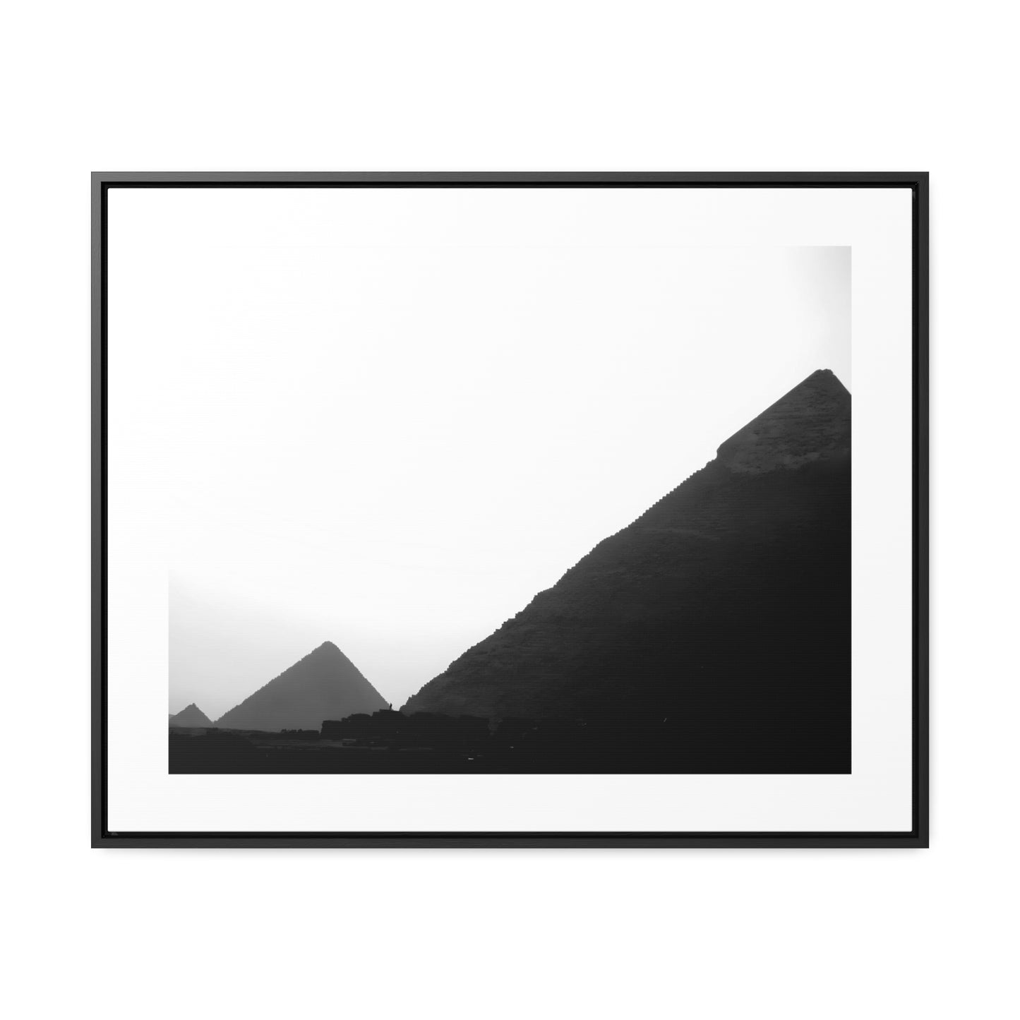 Timeless Echoes - Framed Canvas Photography b&w