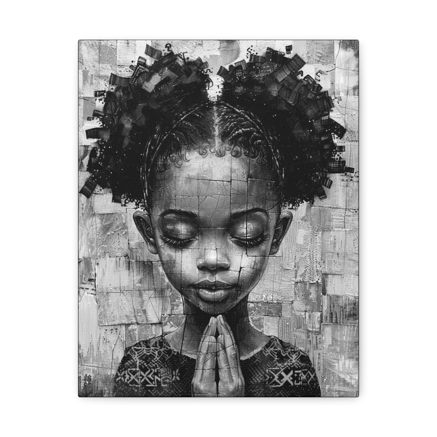 Whispers of Hope - Canvas b&w Wall Art