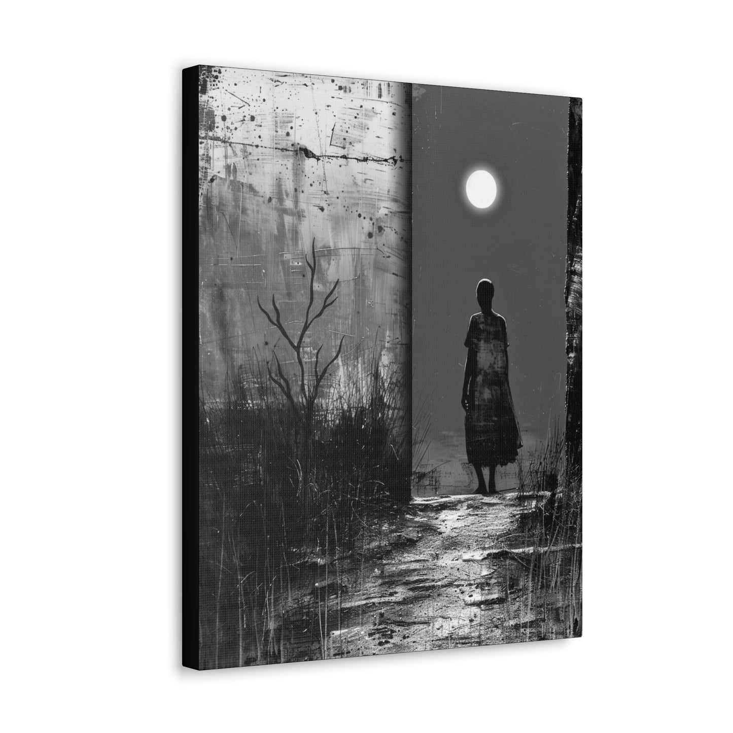 Turned the Corner - Canvas b&w Wall Art
