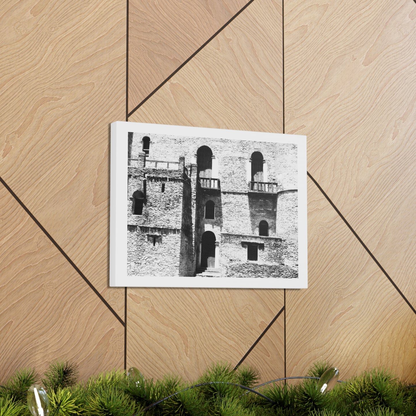 Whispers in Stone - Canvas Photography b&w