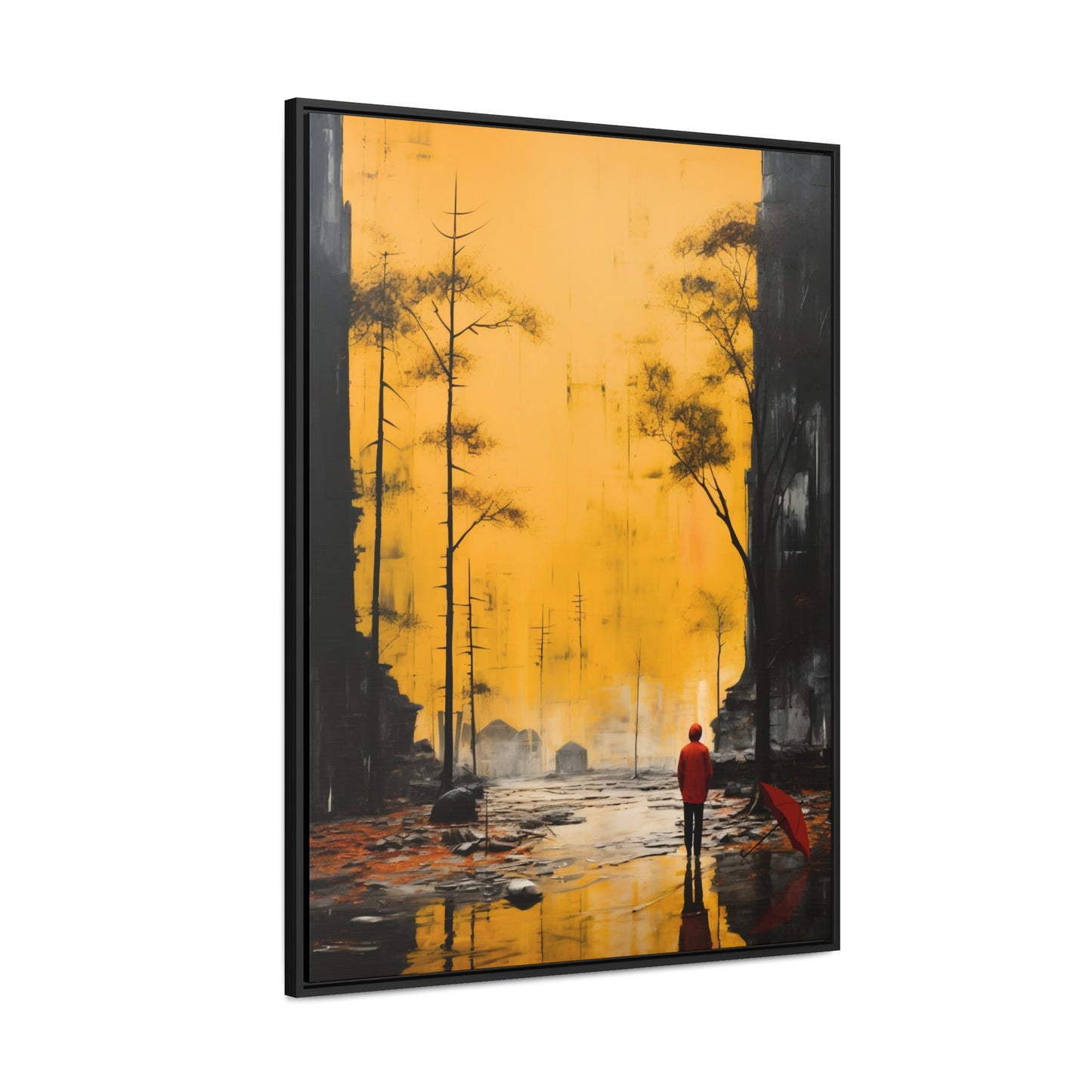 Unveiling the Sky - Framed Canvas Wall Art