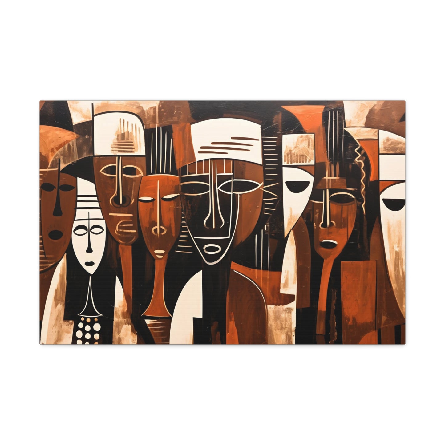 Ancestral Legacy on Ethnic Guise - Canvas Wall Art