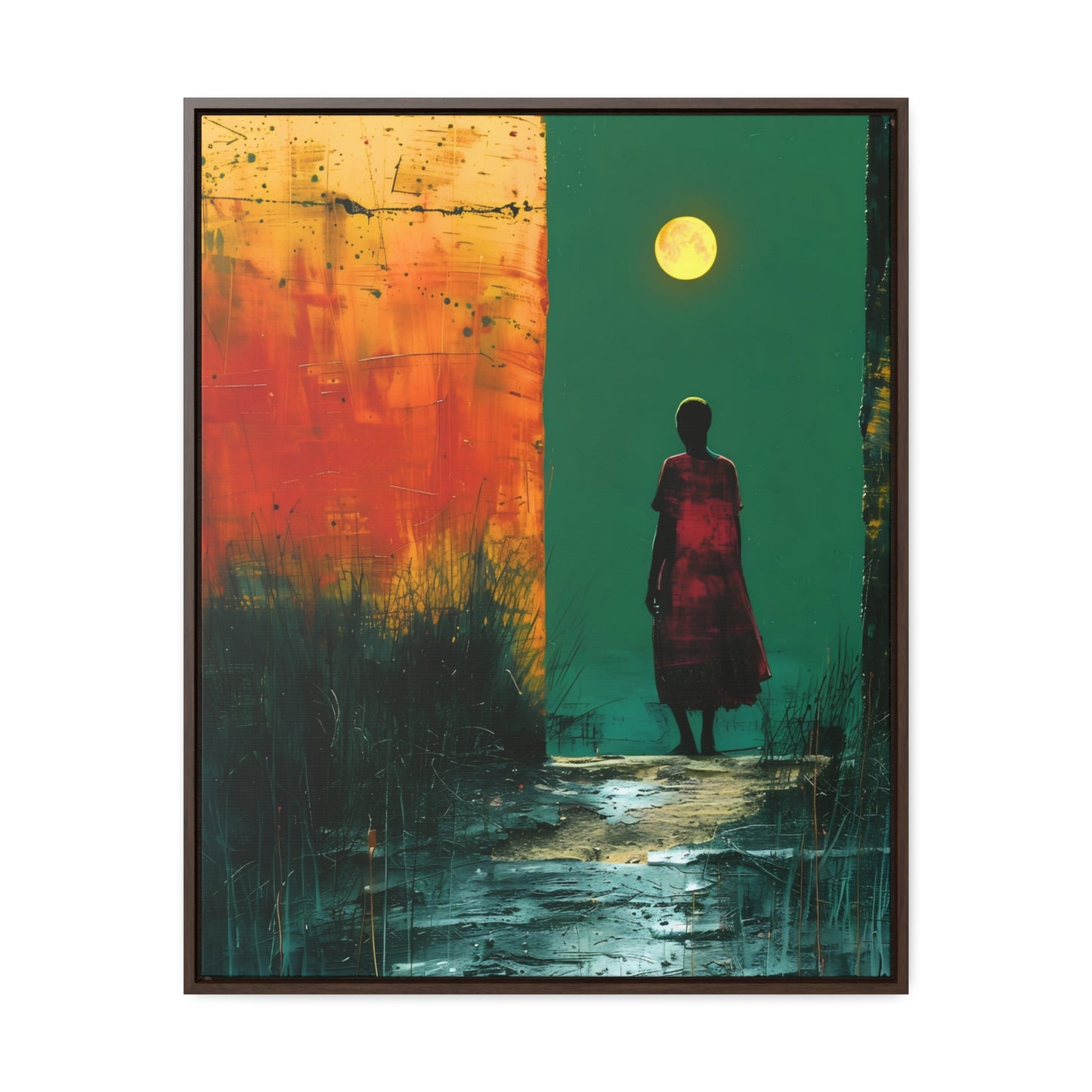 Turned the Corner - Framed Canvas Wall Art
