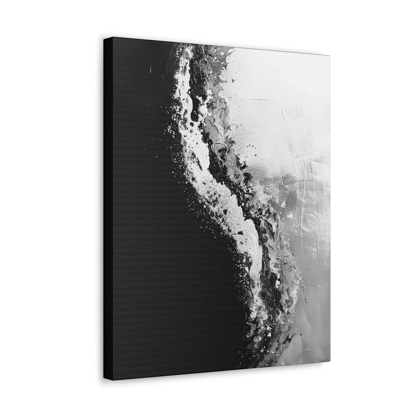 Yin Yang Shore - Canvas b&w Wall Art