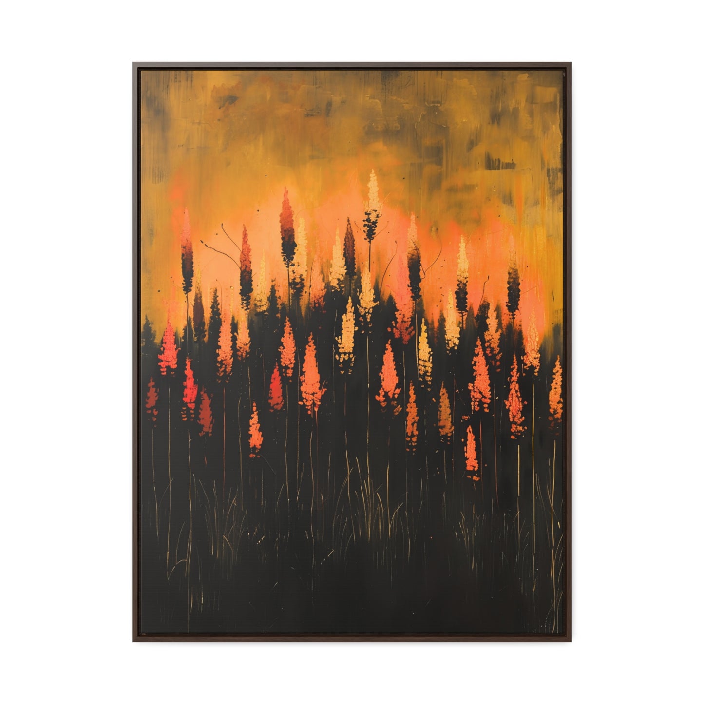The Calm Before the Bloom - Framed Canvas Wall Art