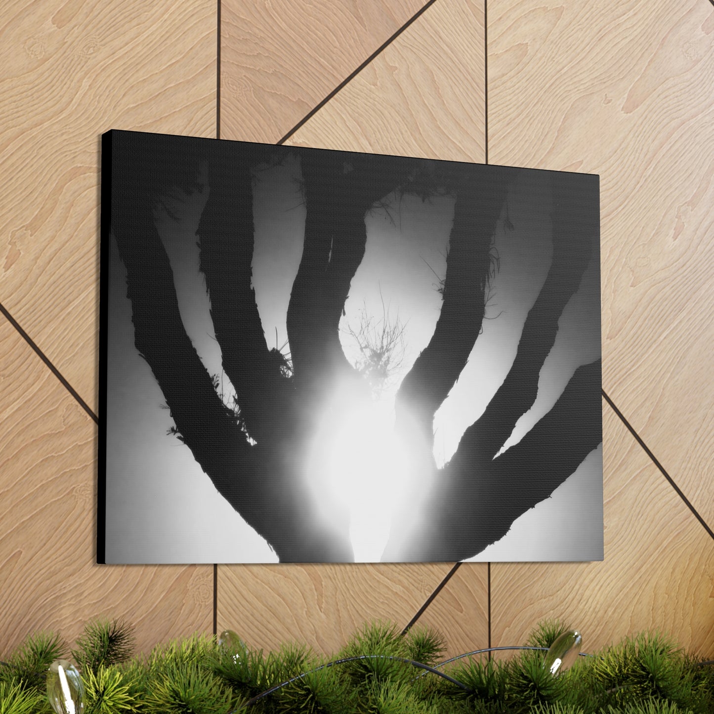De-Light in the Heart of the Soul - Canvas Photography b/w