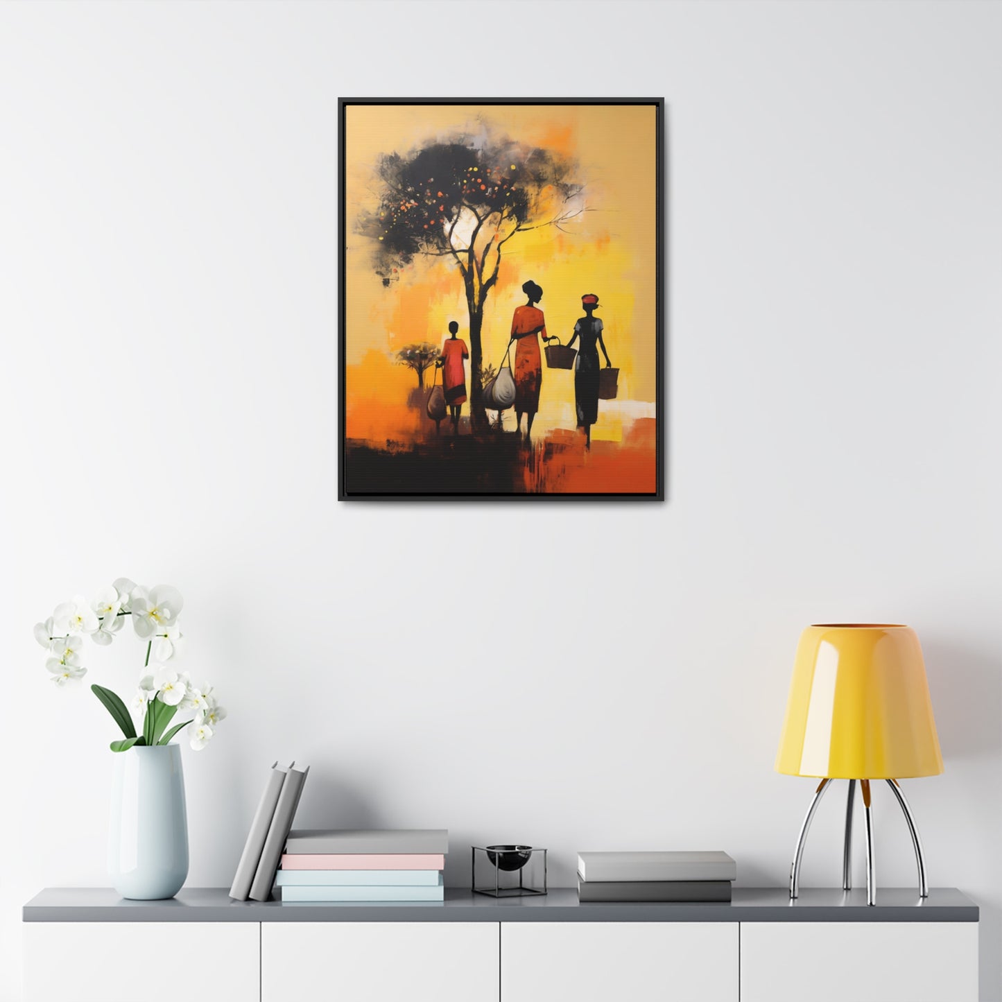 Baskets of Bond and Grace - Framed Canvas Wall Art
