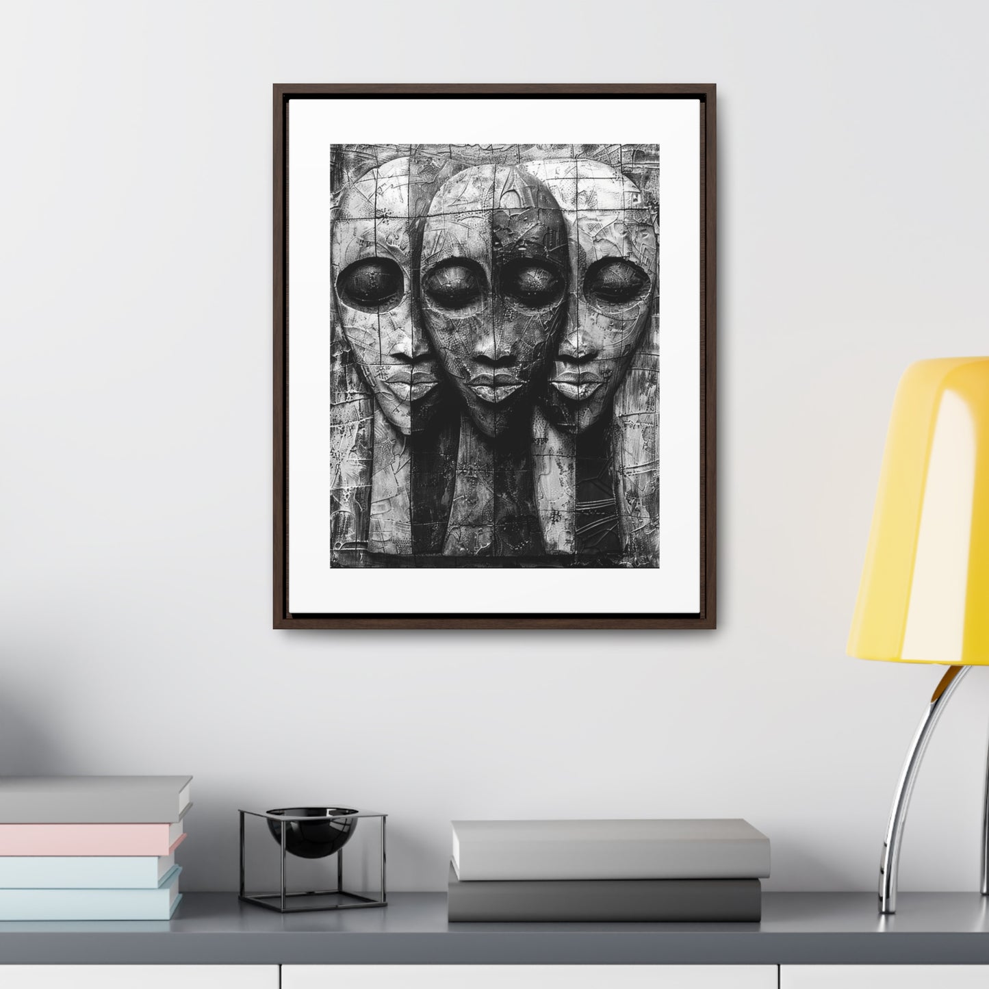 Got your back - Framed Canvas b&w Wall Art