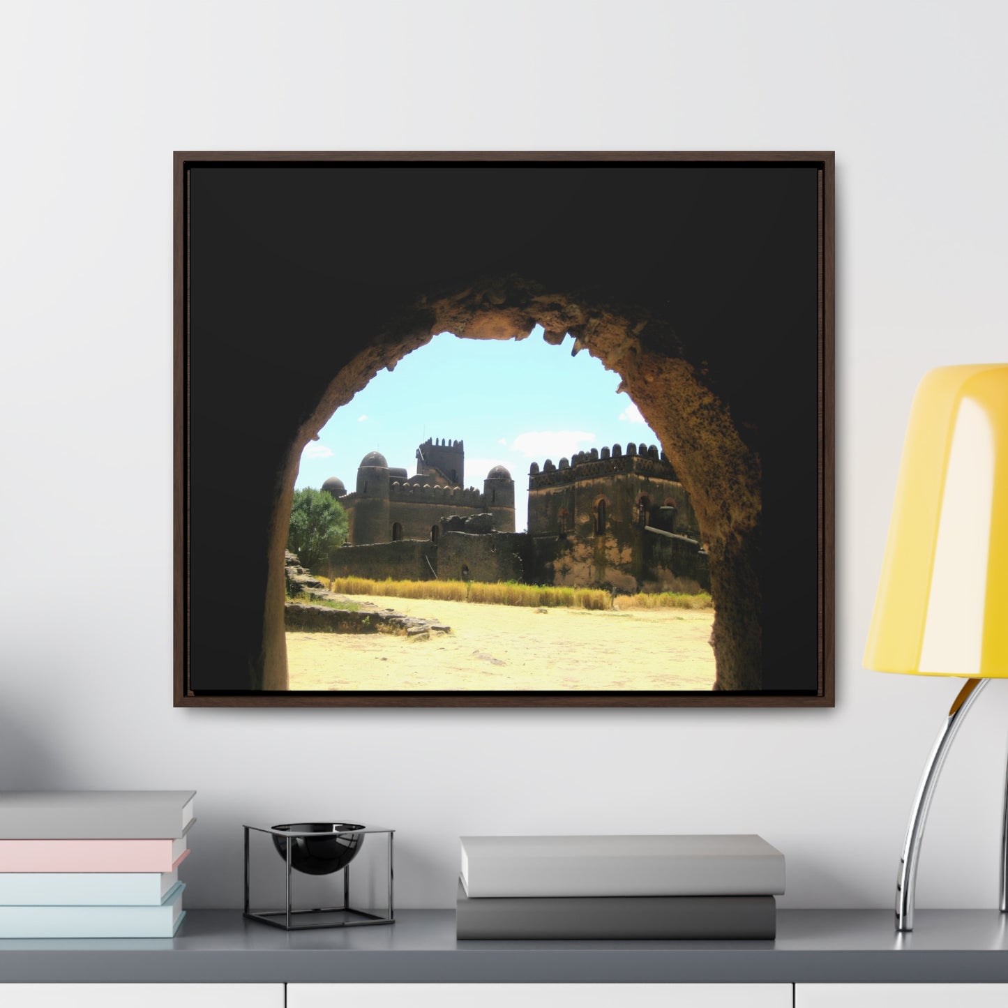 Through the Lion's Jaws - Framed Canvas Photography