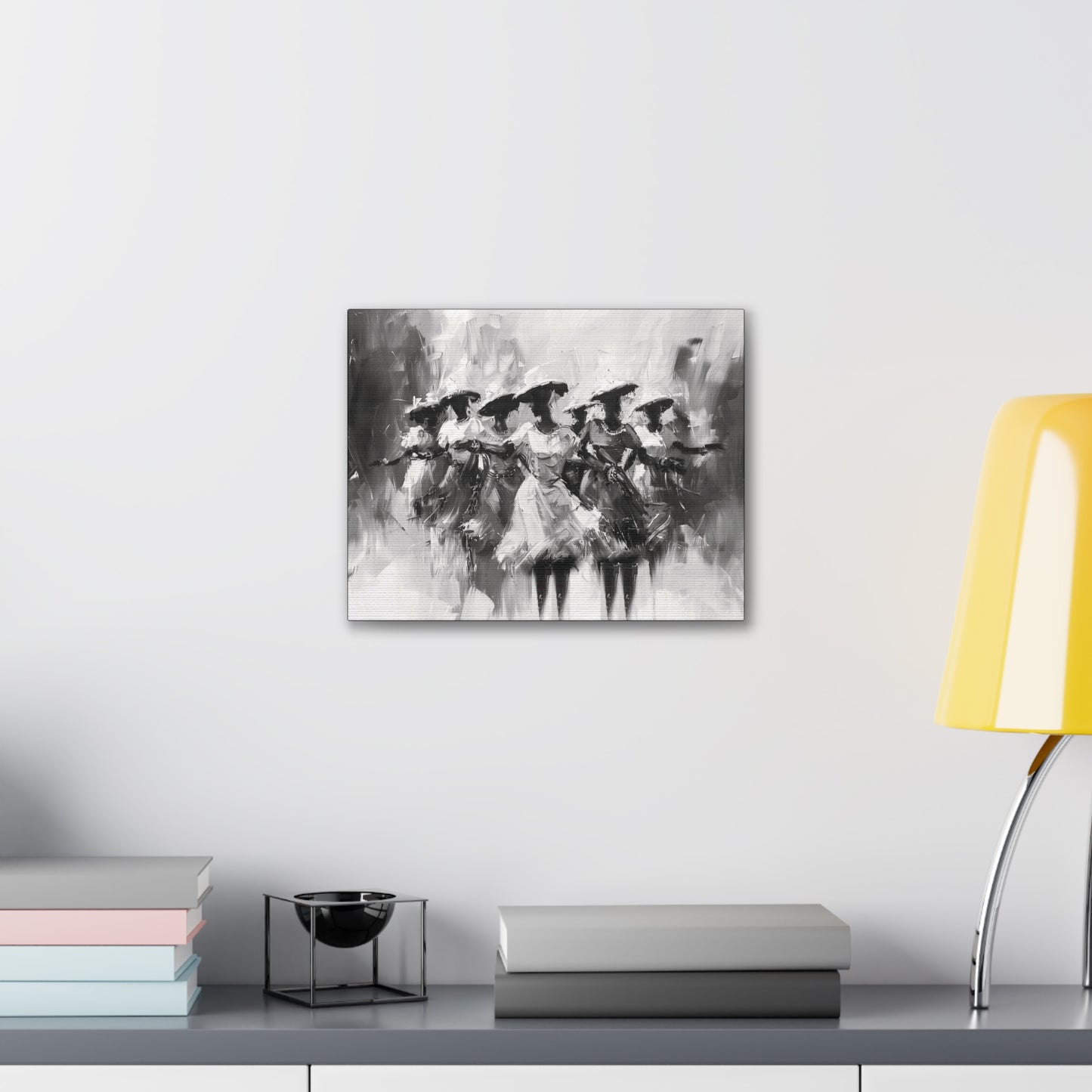 Rhythms of Joy - Canvas b&w Wall Art