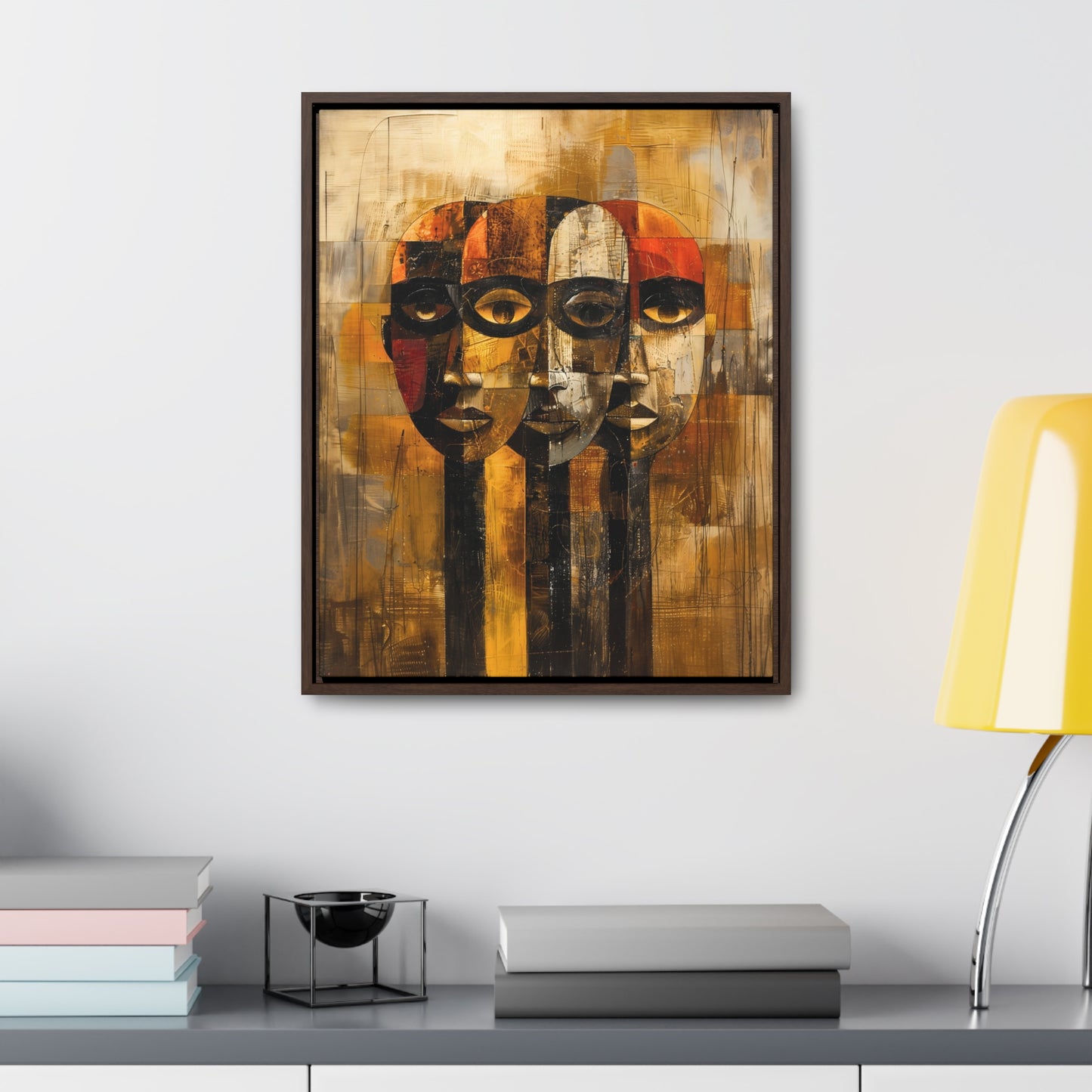 Beneath the Veil - Framed Canvas Wall Art