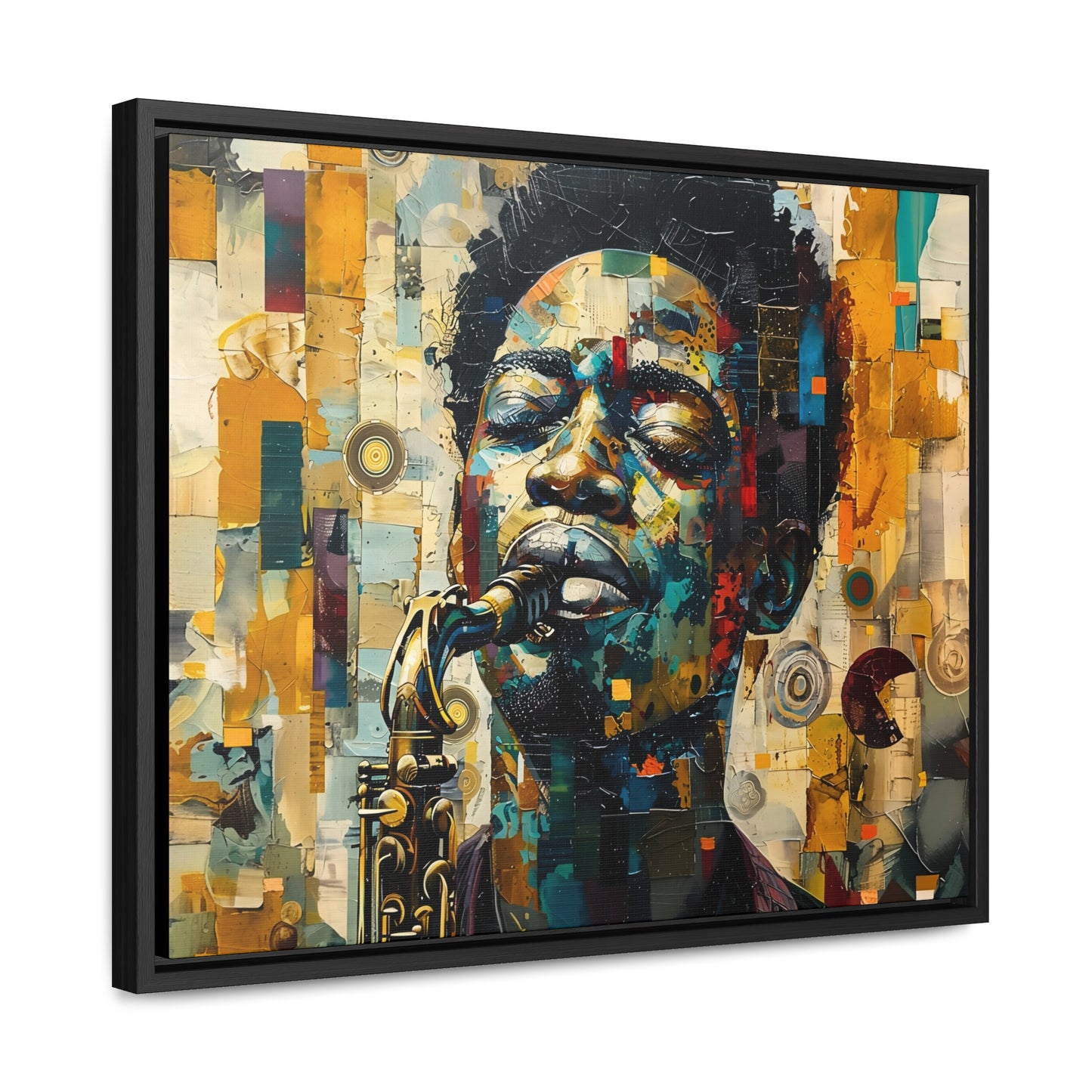 Soul of the Sax - Framed Canvas Wall Art