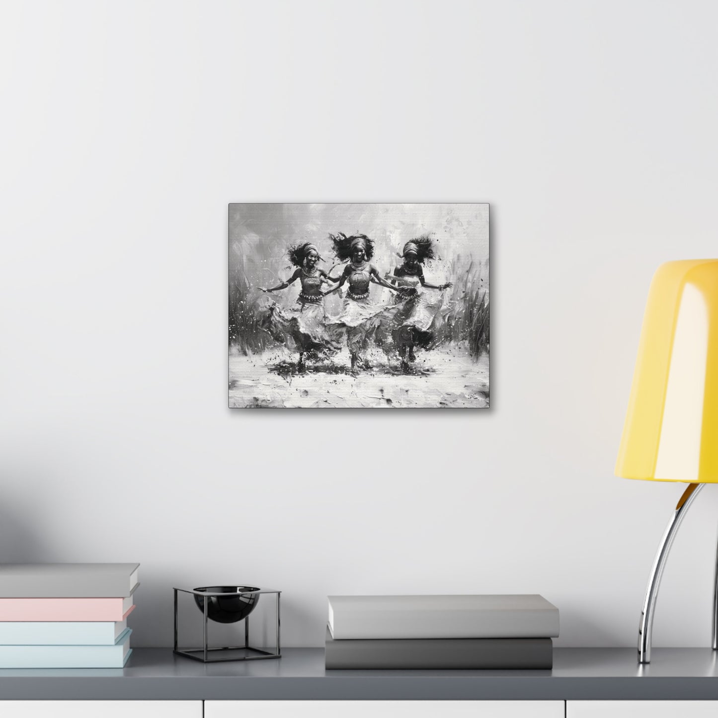 Windswept Rhythm - Canvas b&w Wall Art