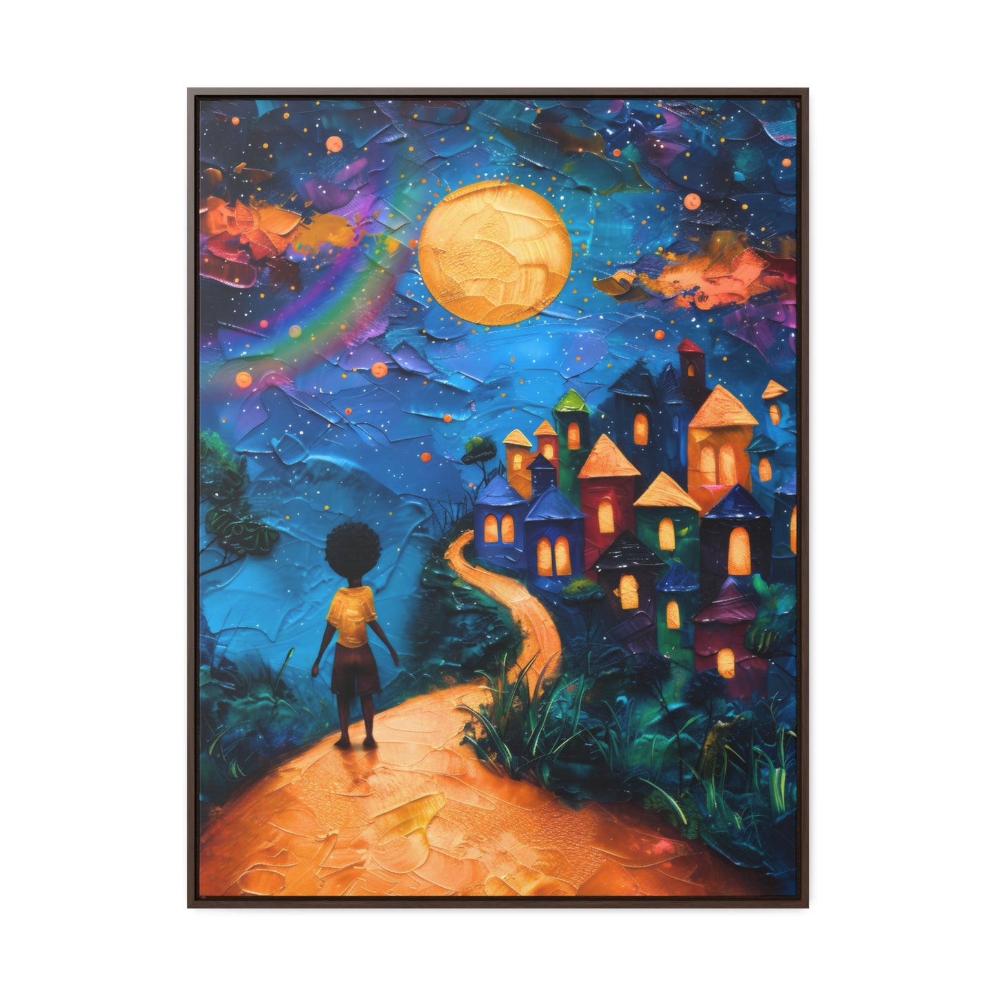 Path to Abundance II - Framed Canvas Wall Art