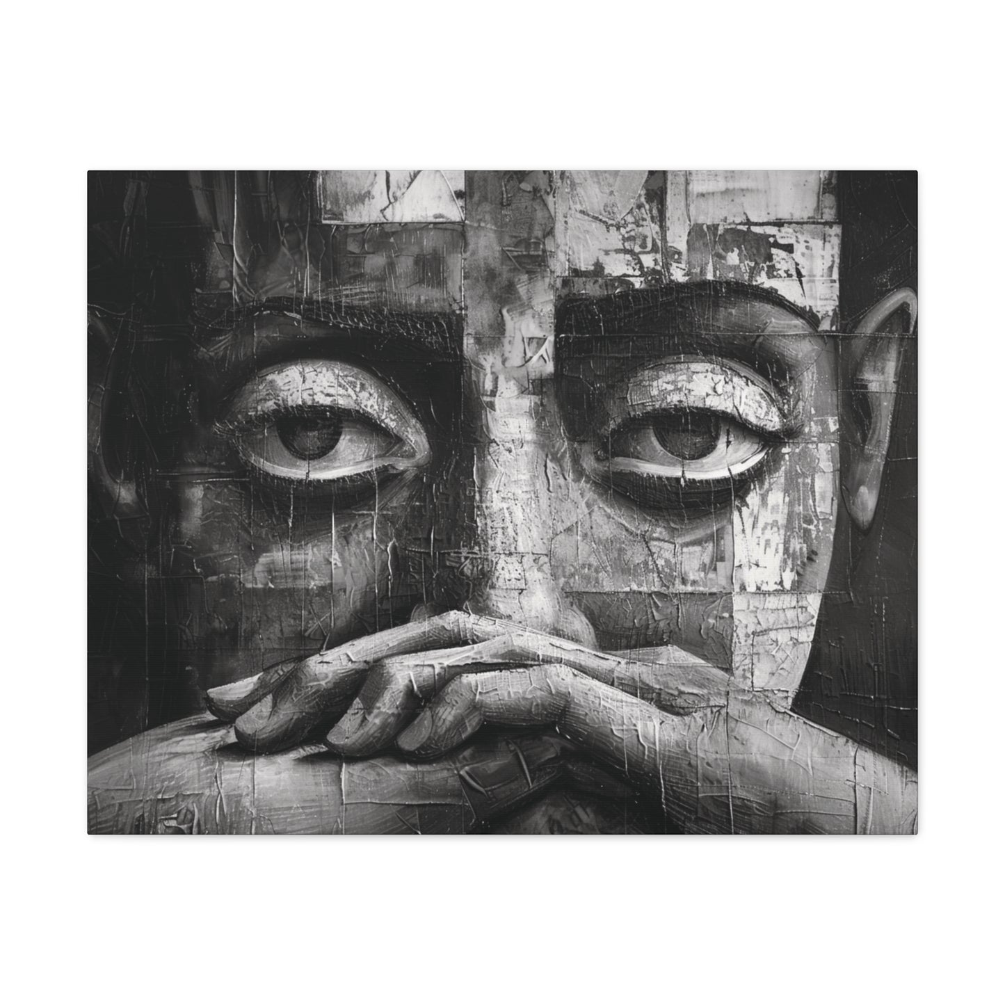 Silent Contemplation - Canvas b&w Wall Art