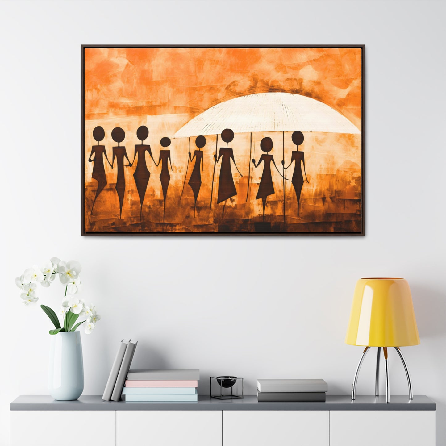 ስንቅ's Divine Design - Framed Canvas Wall Art