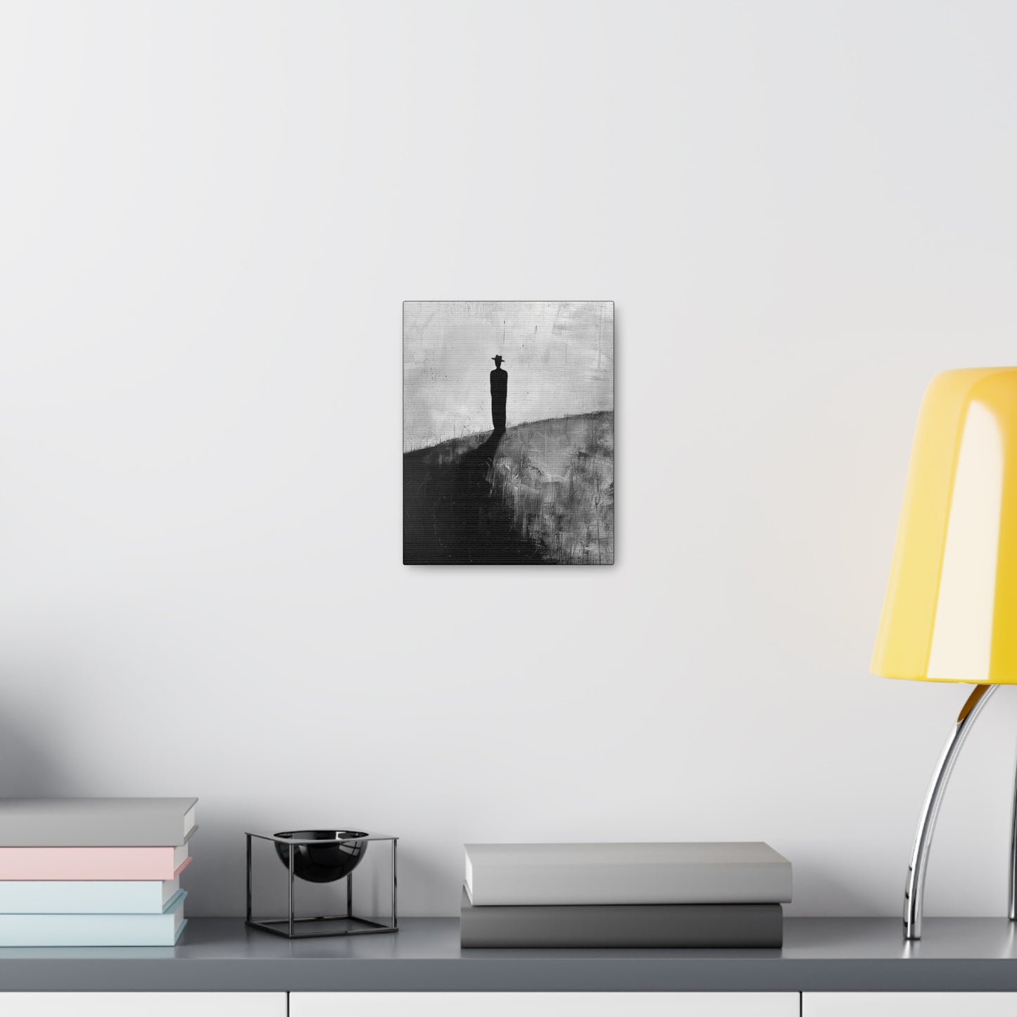 Alone, not Lonely - Canvas b&w Wall Art