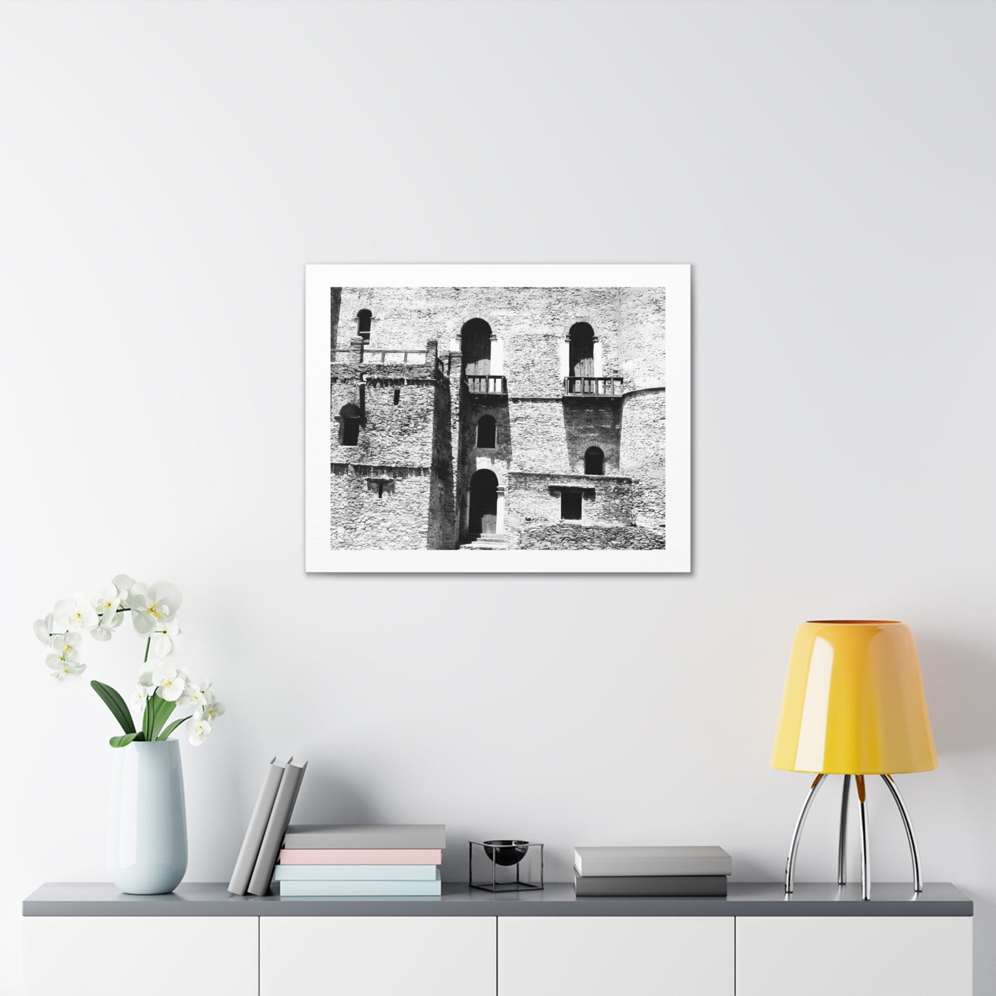 Whispers in Stone - Canvas Photography b&w