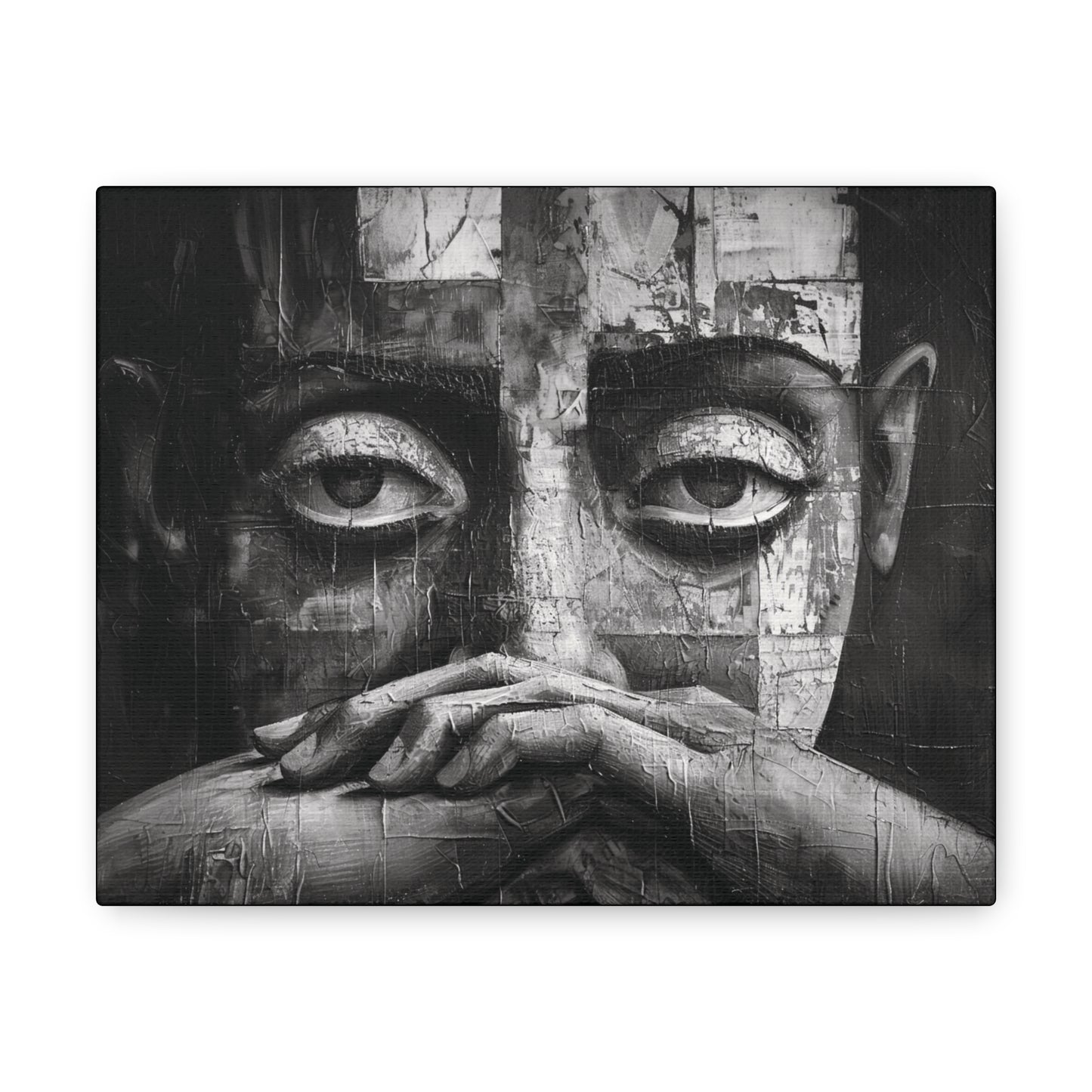 Silent Contemplation - Canvas b&w Wall Art