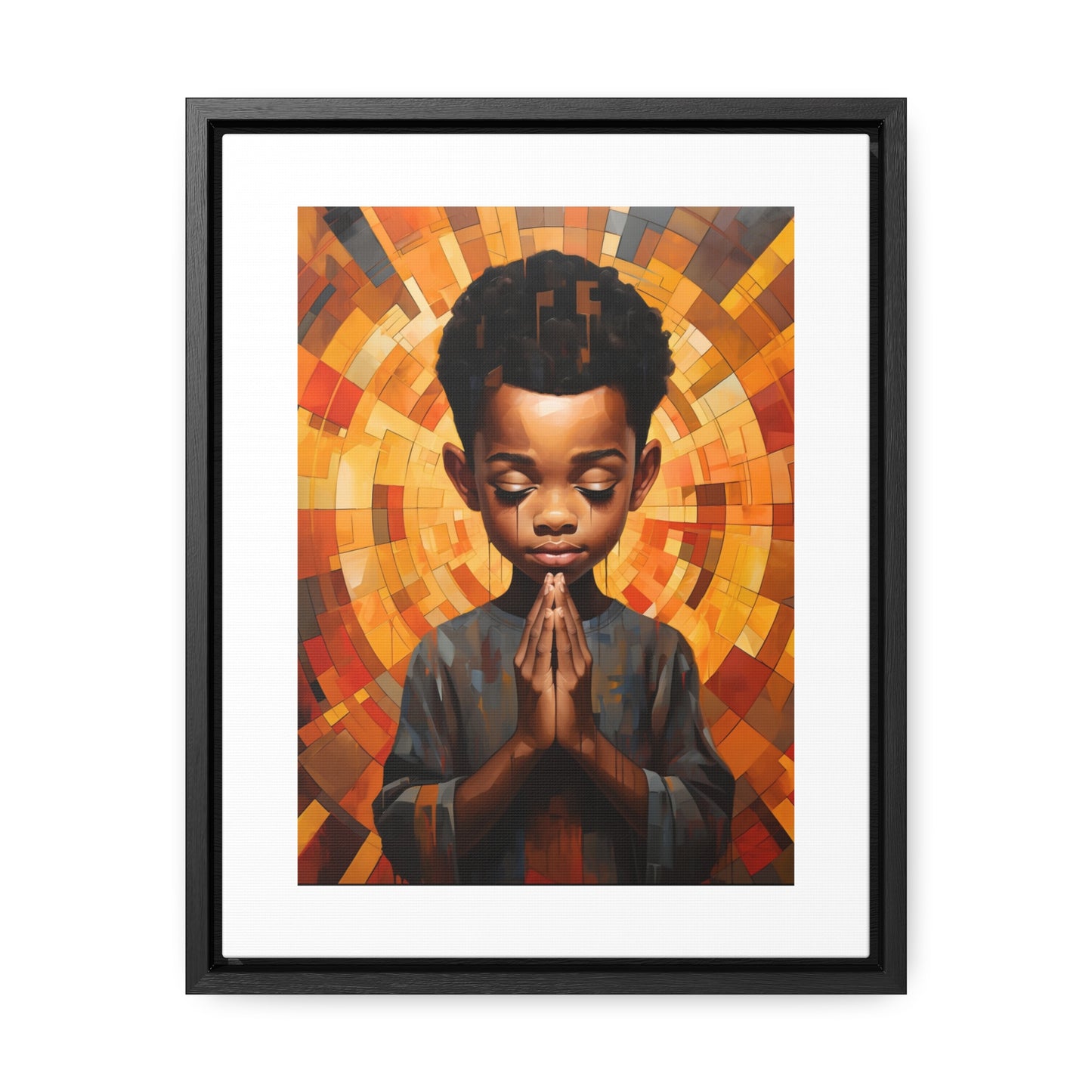 Radiance of Grace - Framed Canvas Wall Art