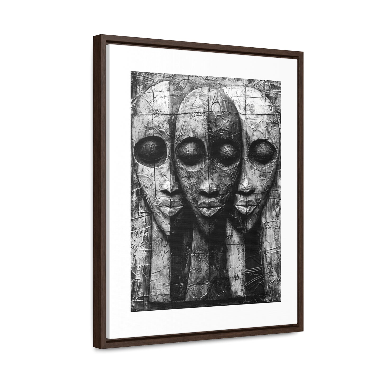 Got your back - Framed Canvas b&w Wall Art