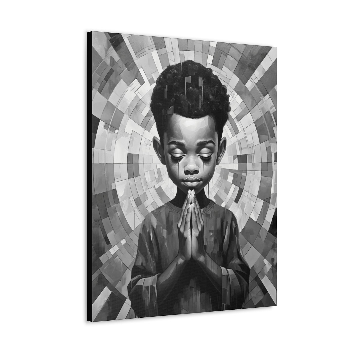 Radiance of Grace - Canvas b&w Wall Art