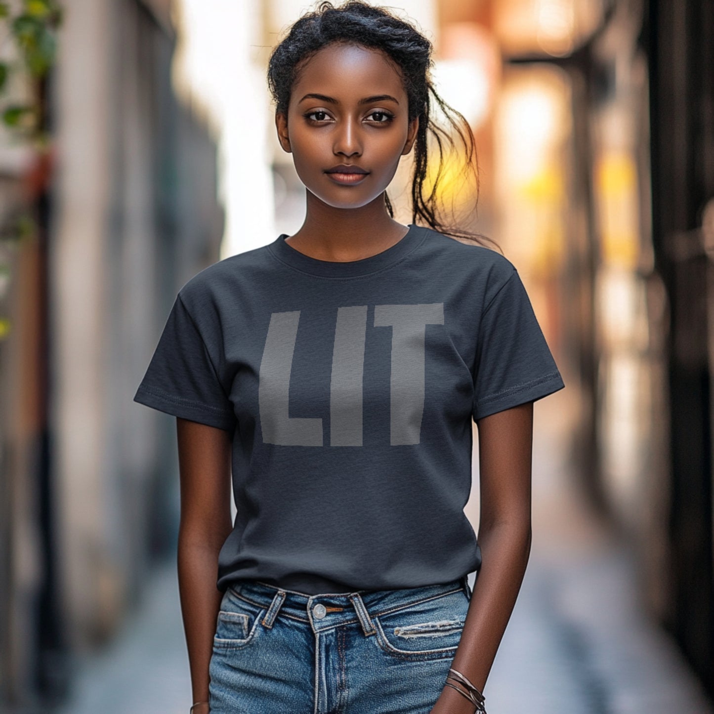 Lit Cotton T-Shirt