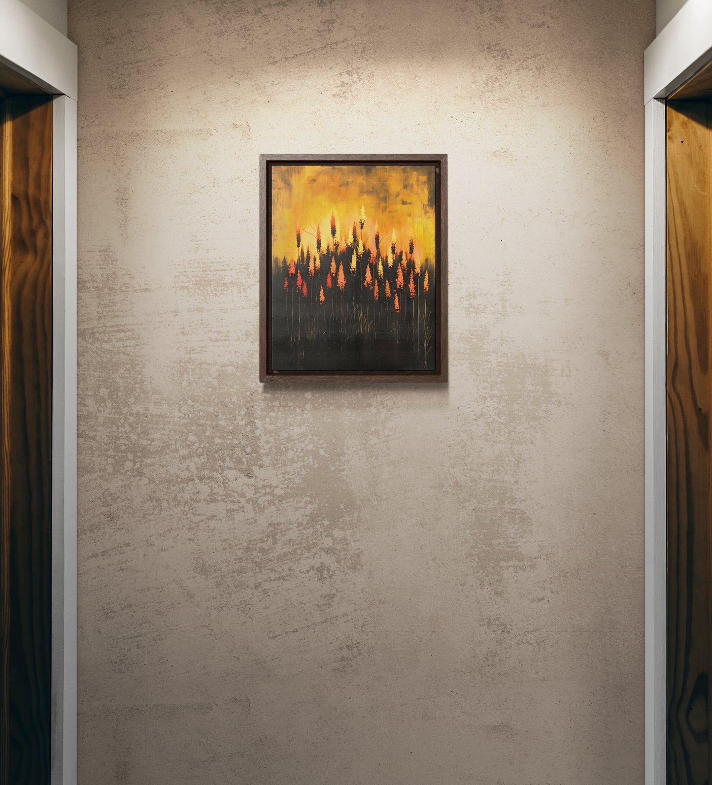The Calm Before the Bloom - Framed Canvas Wall Art