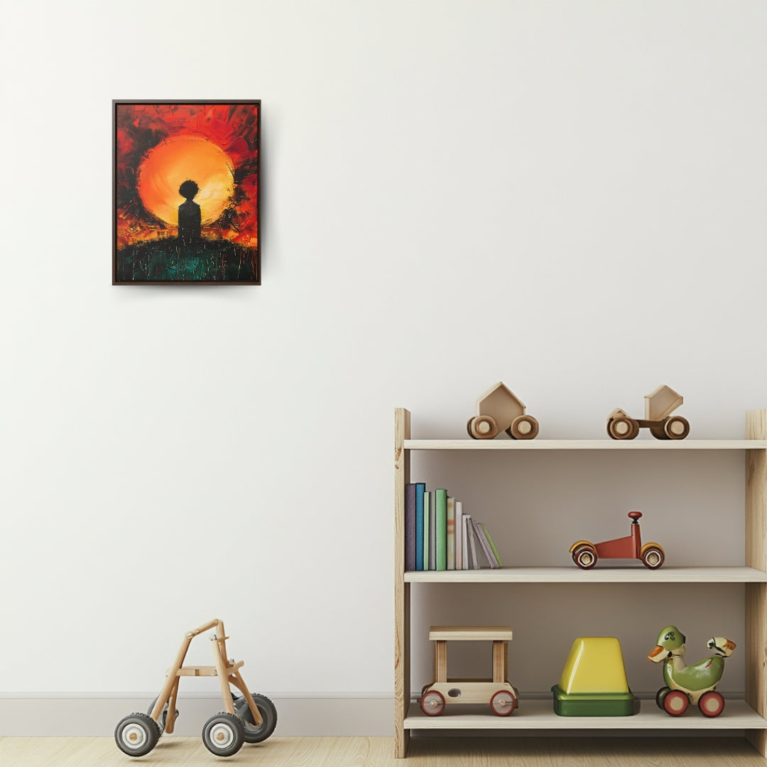 A Dawn of Promise - Framed Canvas Wall Art