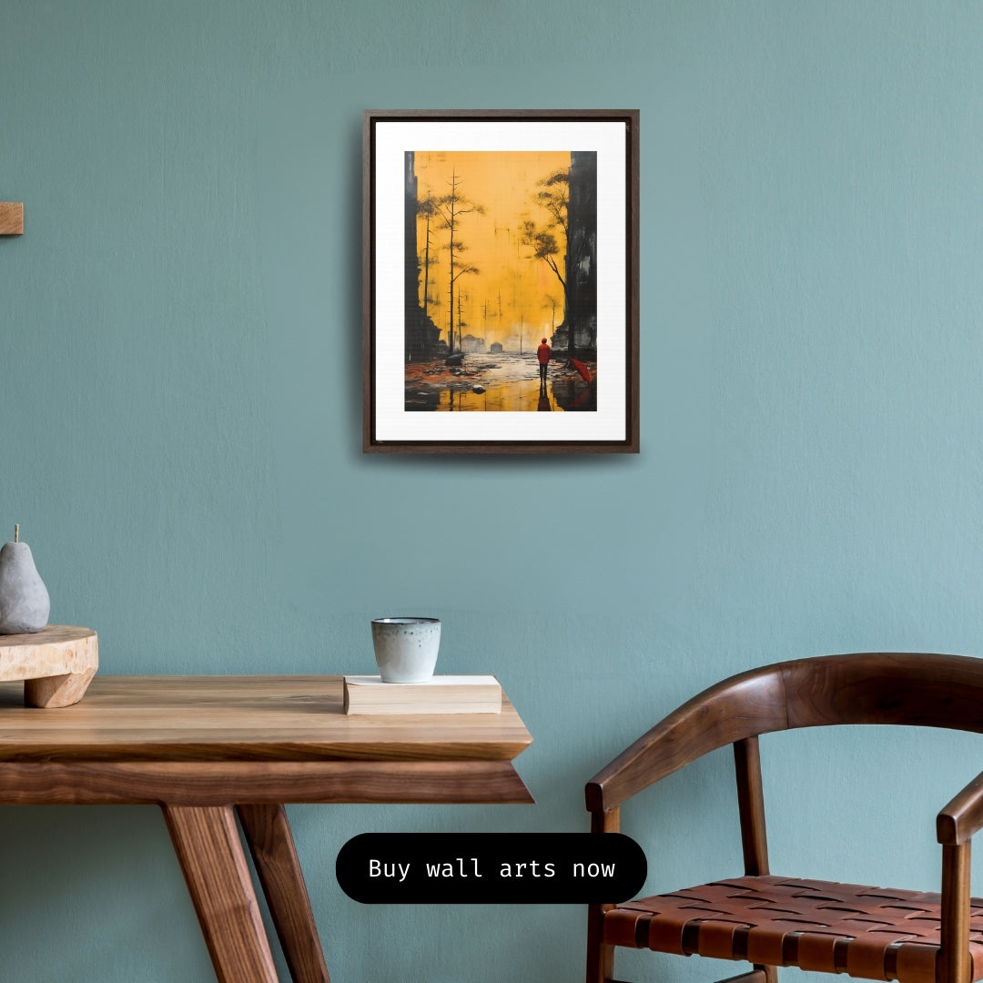 Unveiling the Sky - Framed Canvas Wall Art