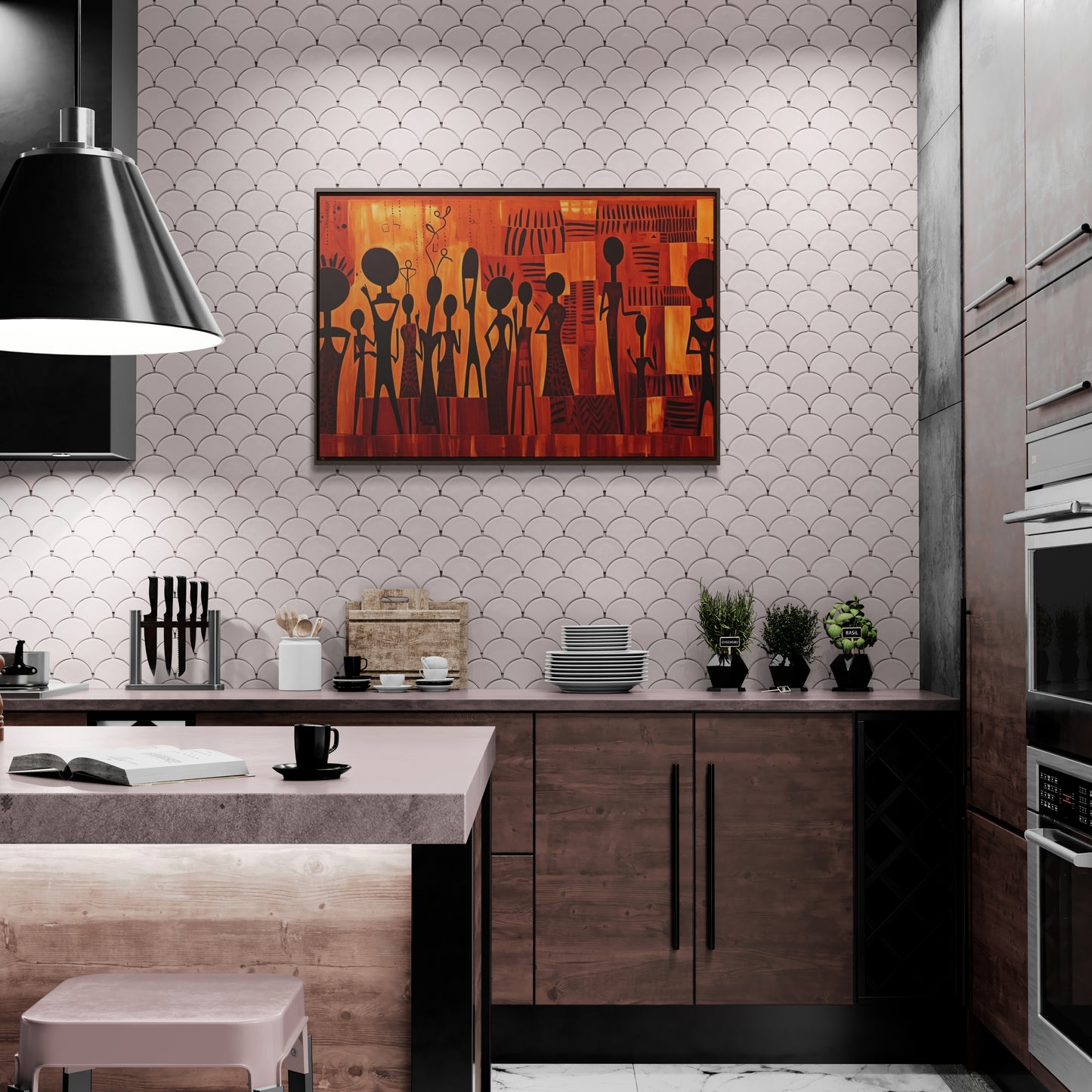 Harmony Unveiled - Framed Canvas Wall Art