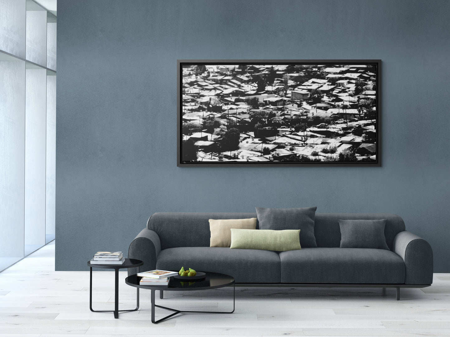 The Hood: a Mercato Mosaic - Framed Canvas Photography