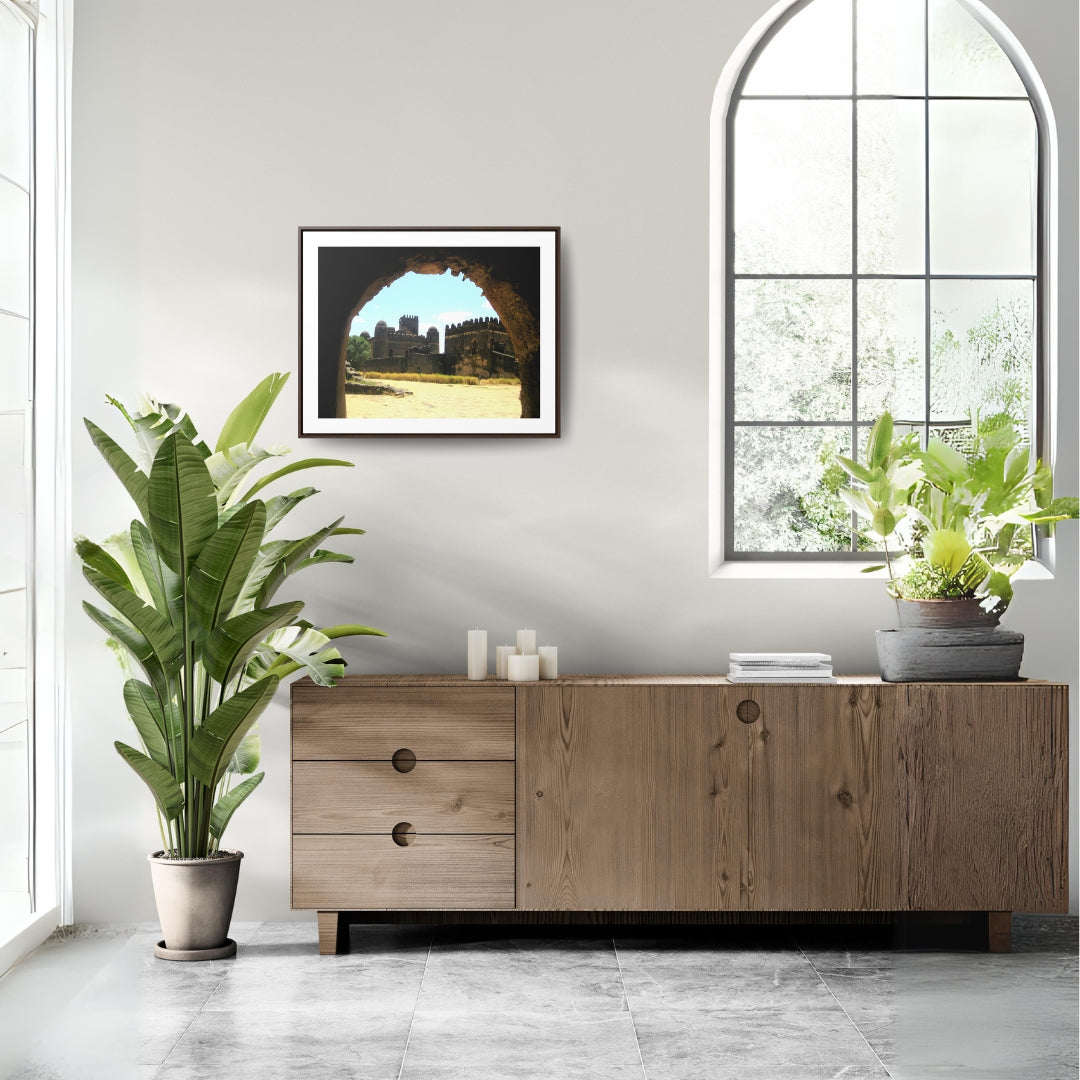 Through the Lion's Jaws - Framed Canvas Photography