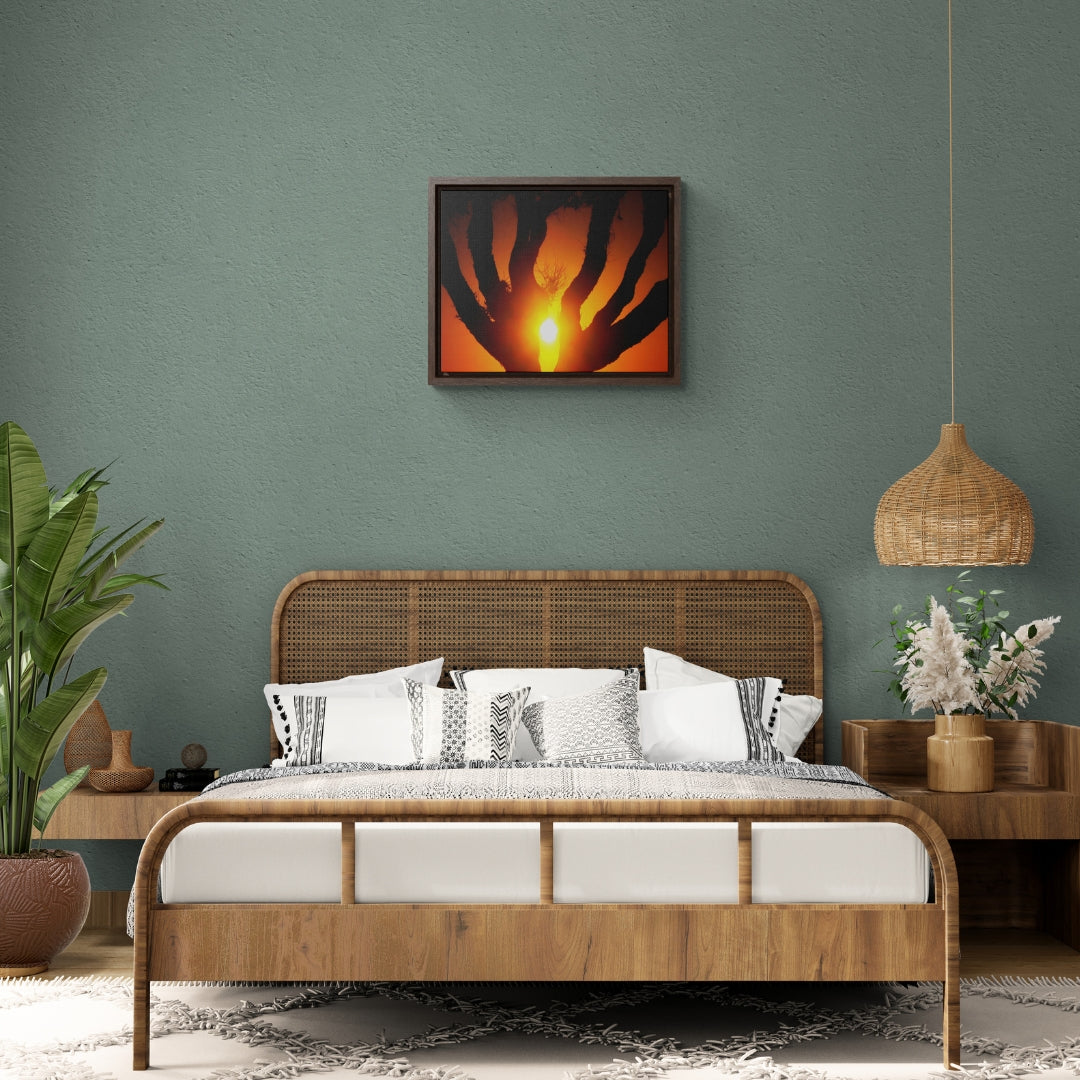 De-Light in the Heart of the Soul - Framed Canvas Photography