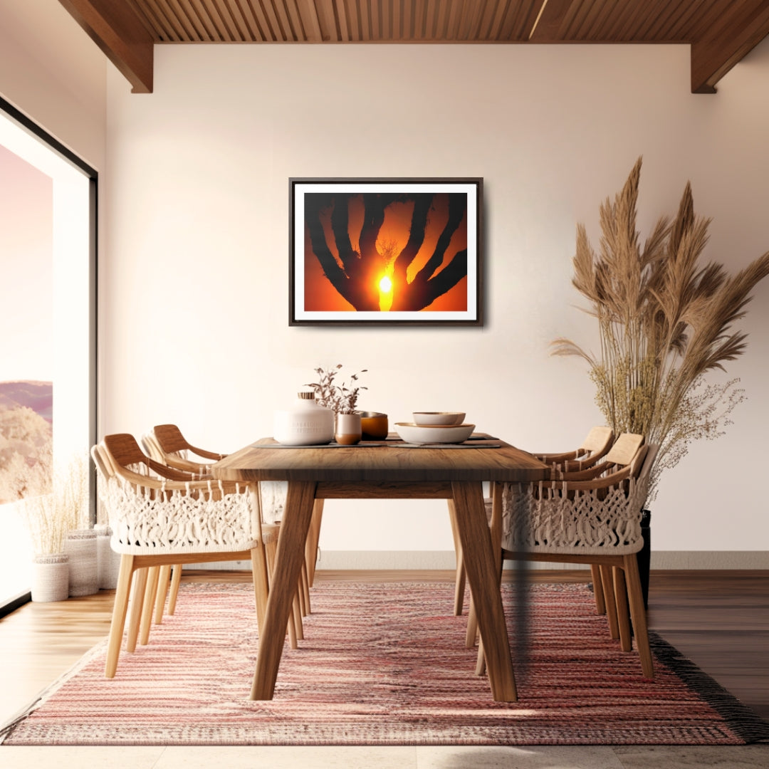 De-Light in the Heart of the Soul - Framed Canvas Photography