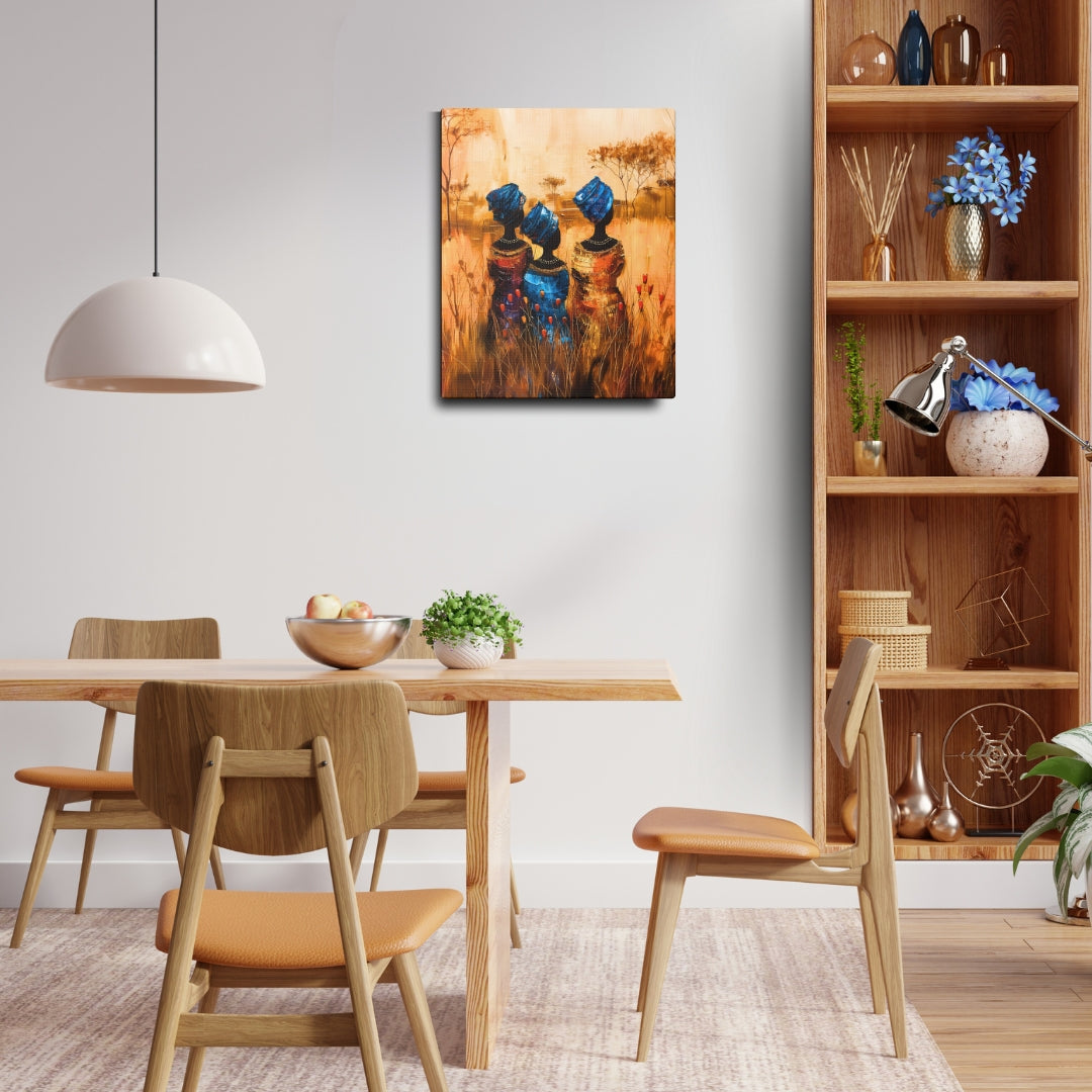 Sisters of the Savannah - Canvas Wall Art