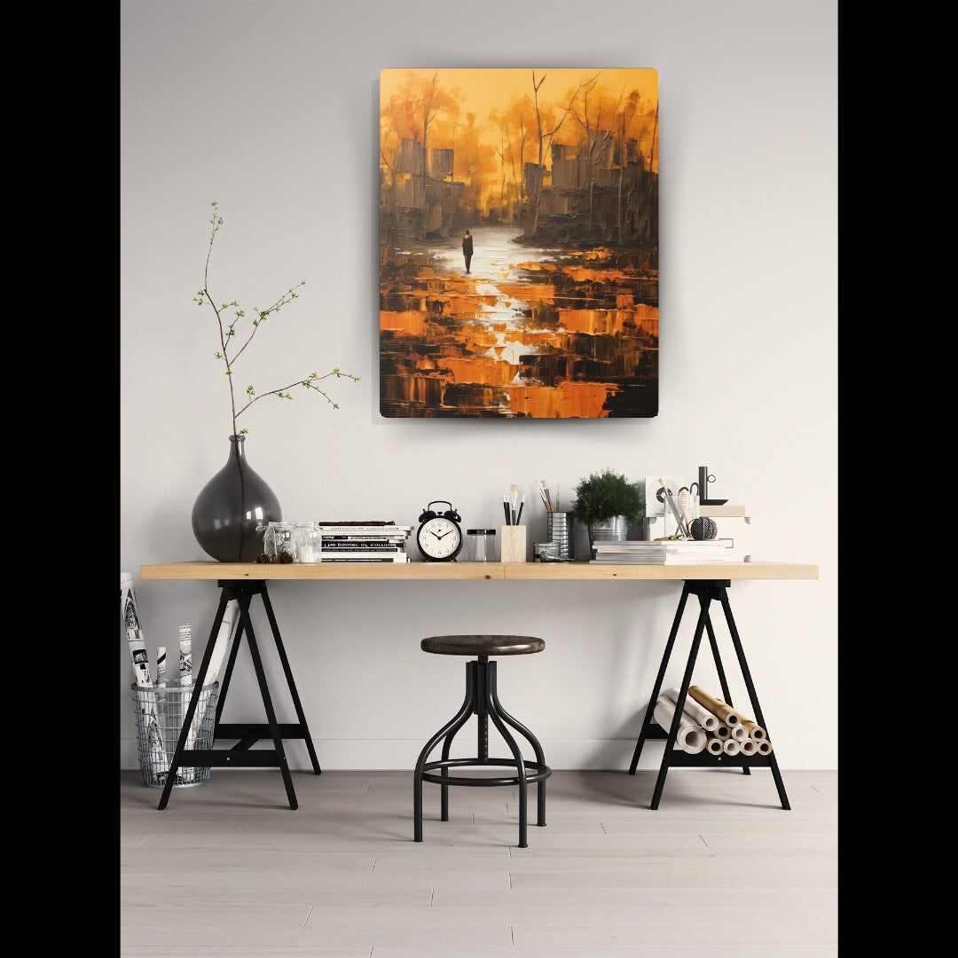 Solitude's Wisdom - Canvas Wall Art