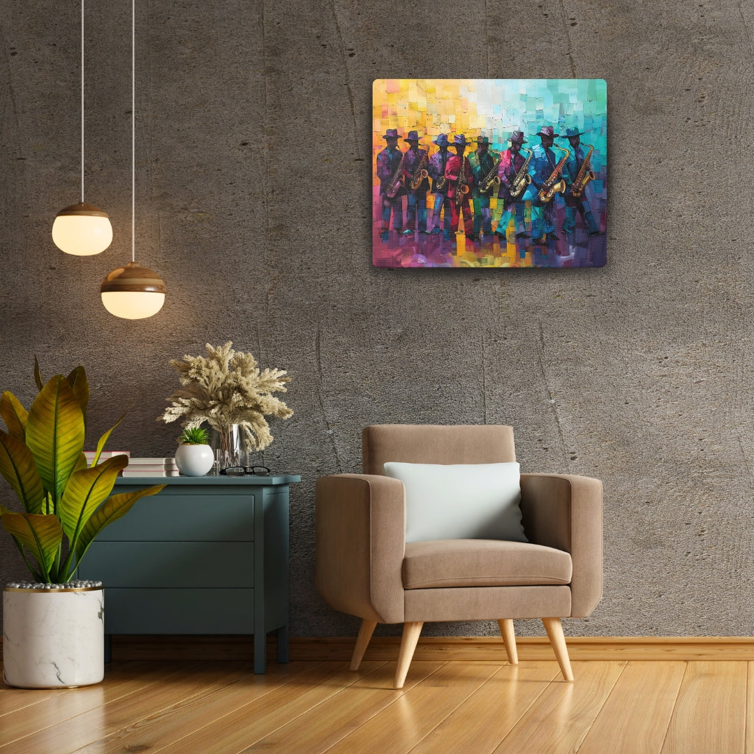 Sax Clan Harmony - Canvas Wall Art