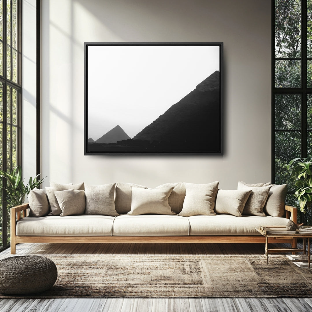Timeless Echoes - Framed Canvas Photography b&w