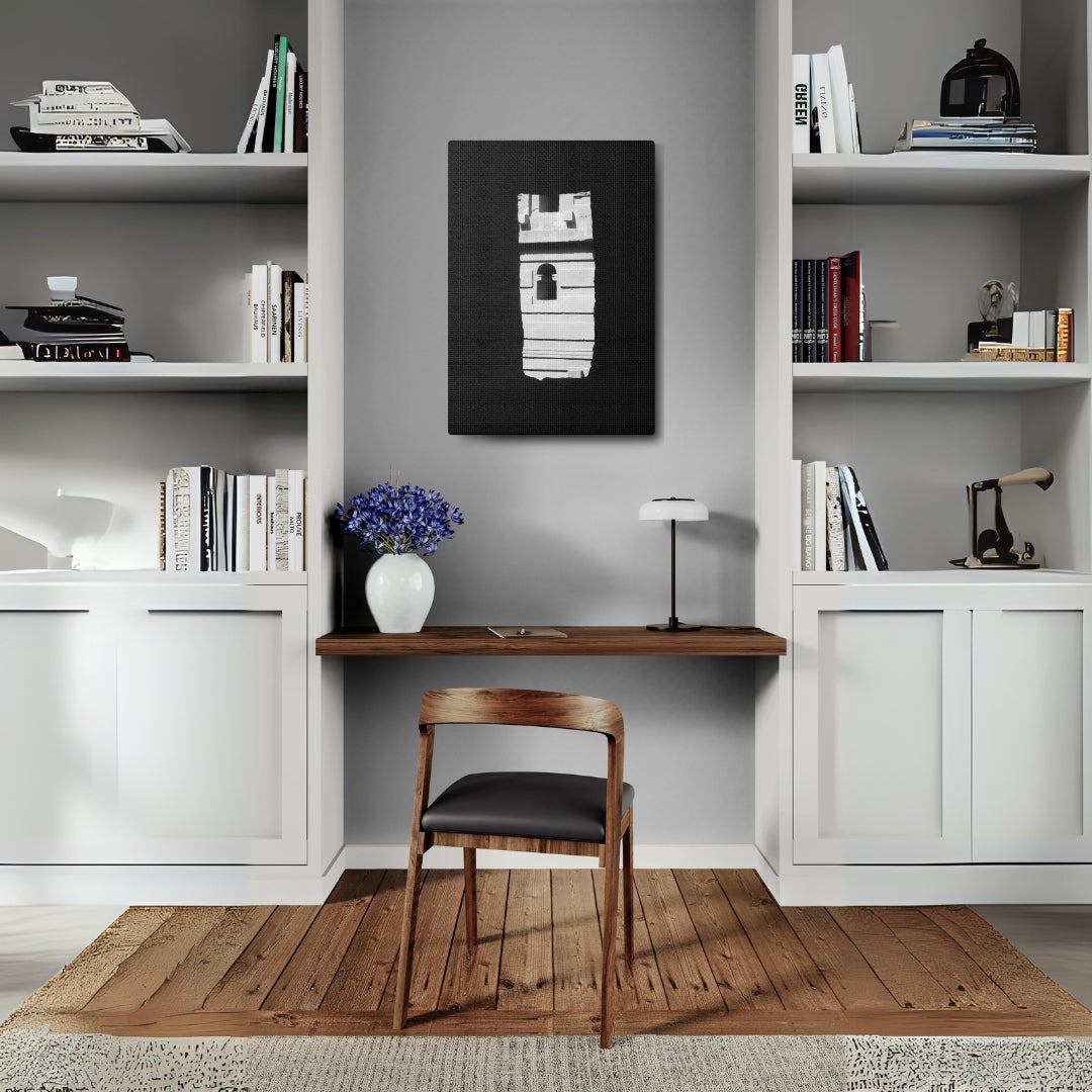 Sacred Portal - Canvas Photography b&w