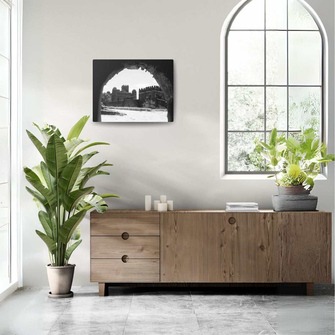 Through the Lion's Jaws - Canvas Photography b&w