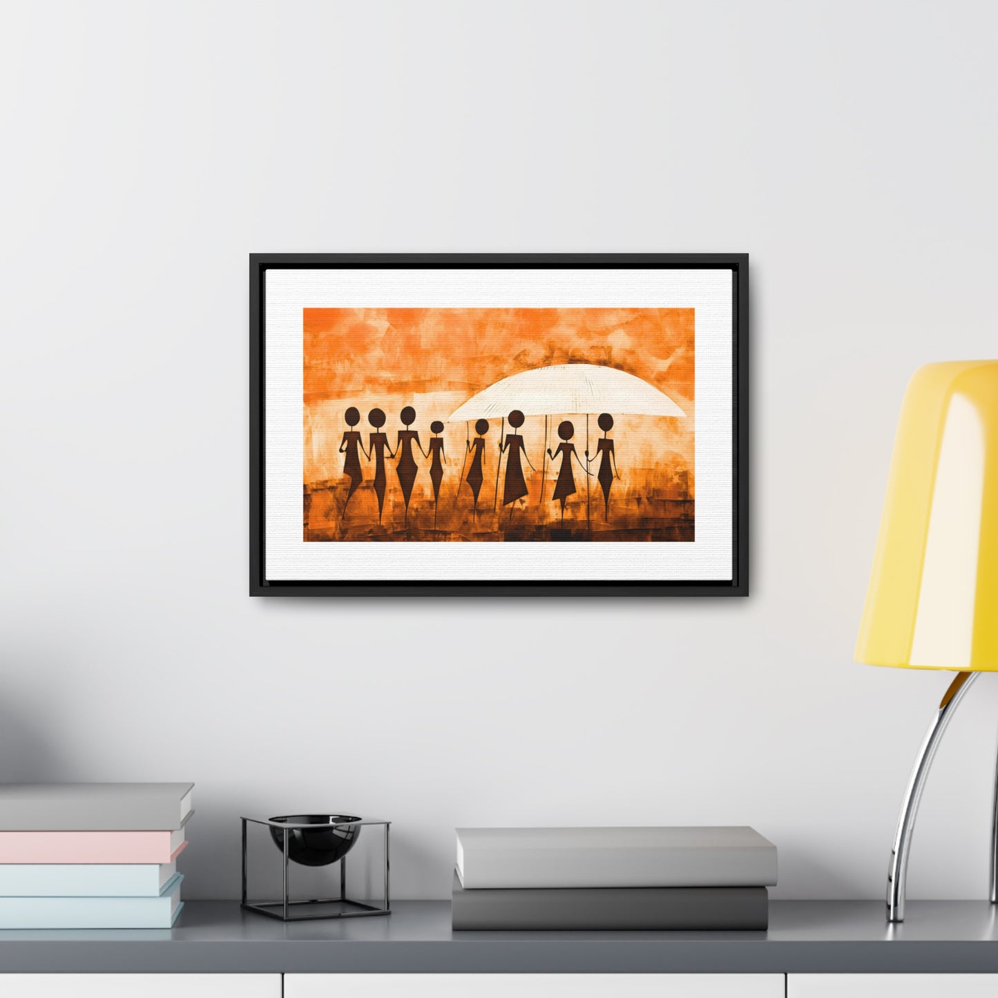 ስንቅ's Divine Design - Framed Canvas Wall Art