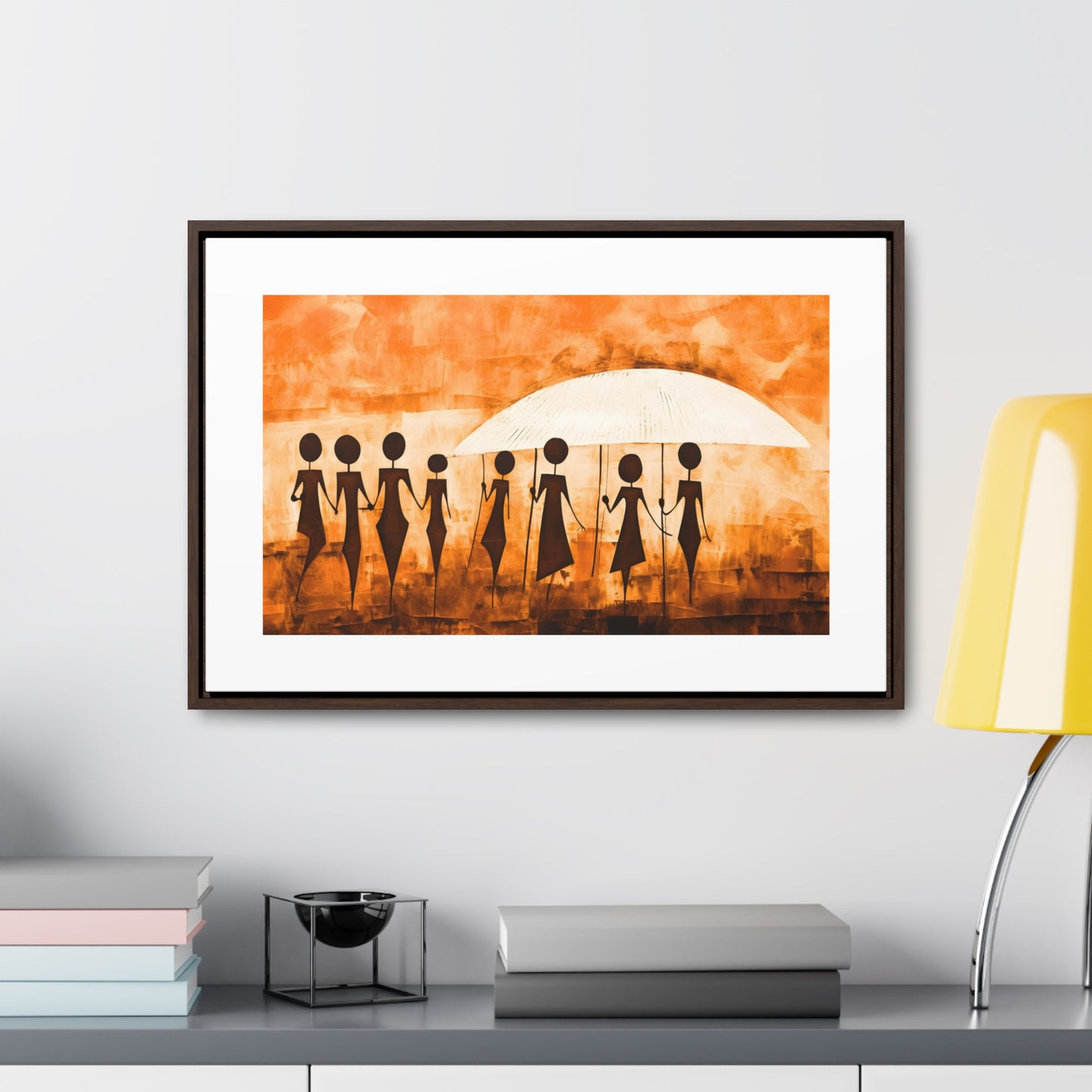 ስንቅ's Divine Design - Framed Canvas Wall Art