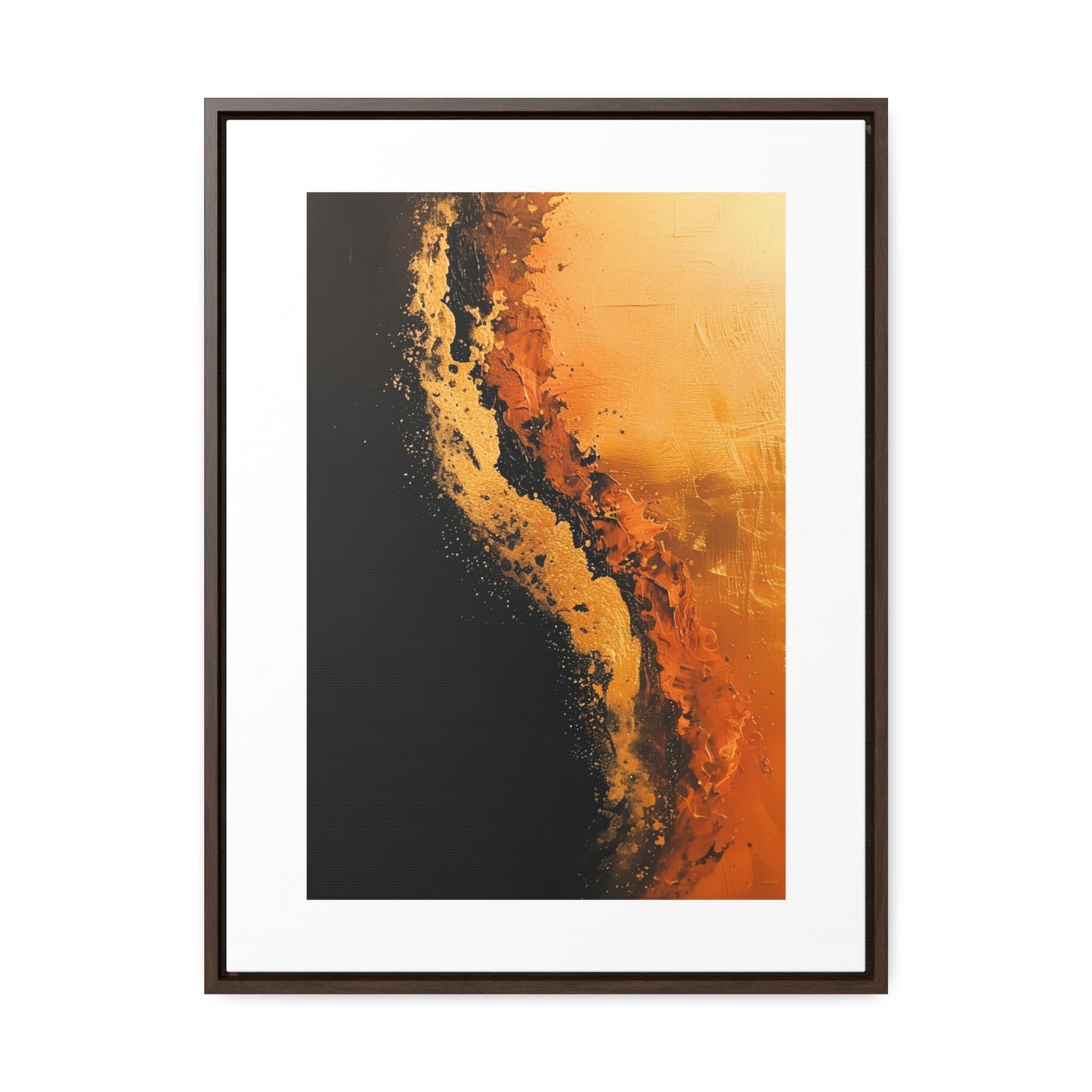 Yin Yang Shore - Framed Canvas Wall Art