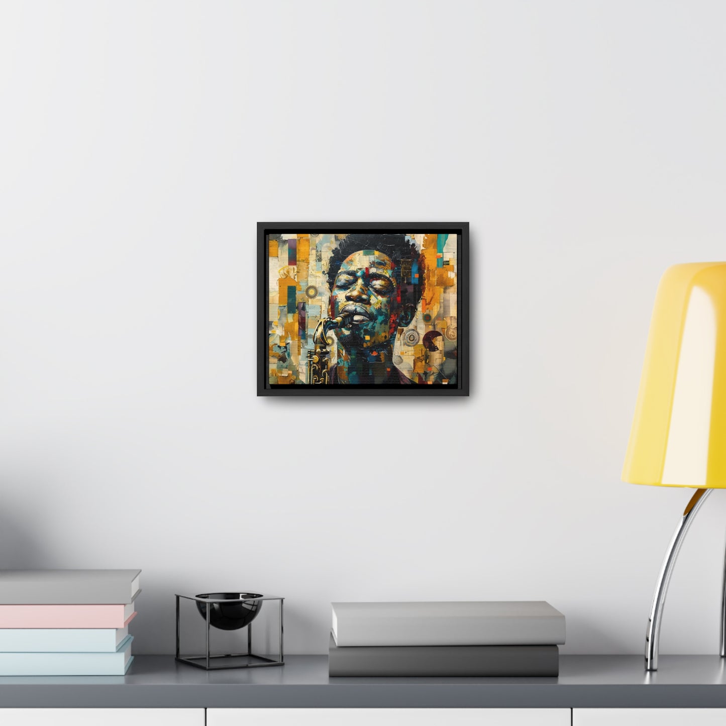 Soul of the Sax - Framed Canvas Wall Art
