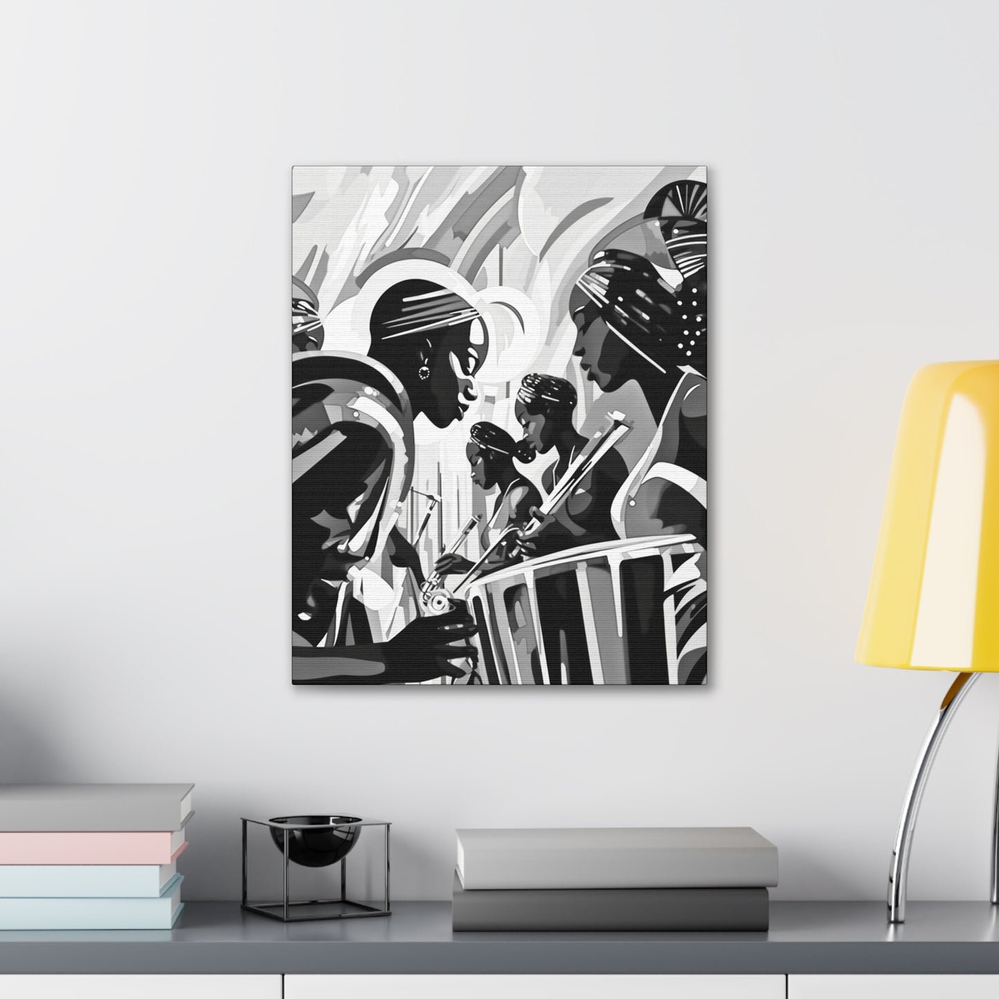Street Pulse - Canvas b&w Wall Art
