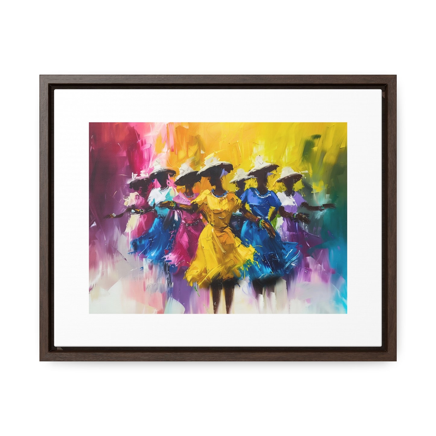 Rhythms of Joy - Framed Canvas Wall Art