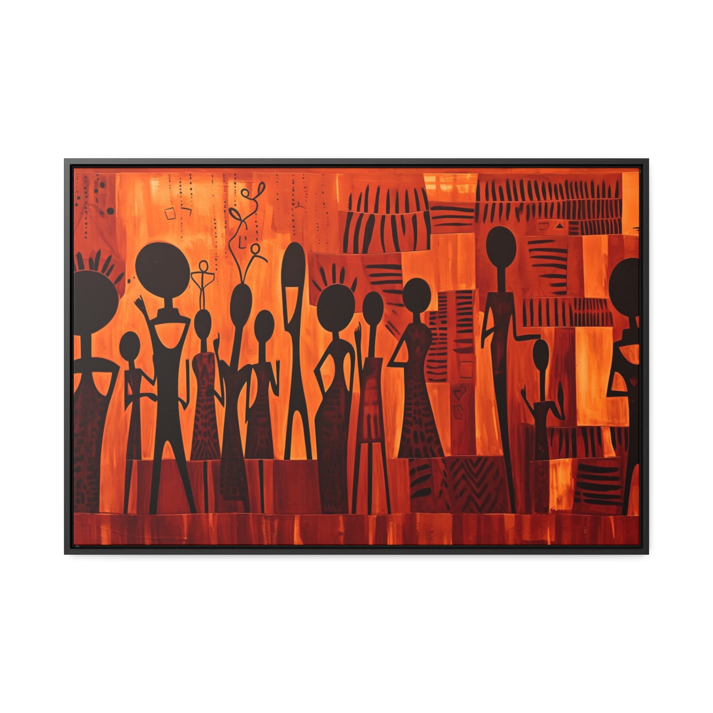Harmony Unveiled - Framed Canvas Wall Art