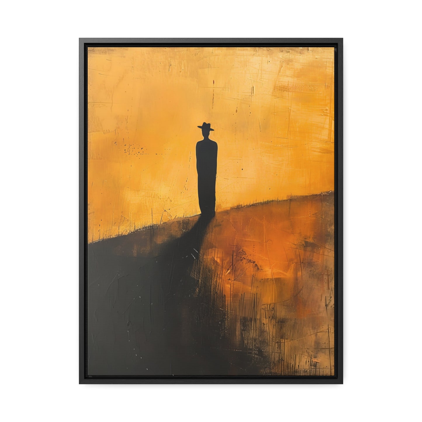 Alone, not Lonely - Framed Canvas Wall Art